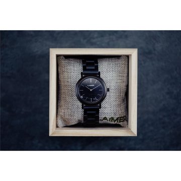 LAiMER Quarzuhr LAiMER Damen Uhr 0071 Lilly Sandelholz mit Marmor Vegan, (1-tlg)