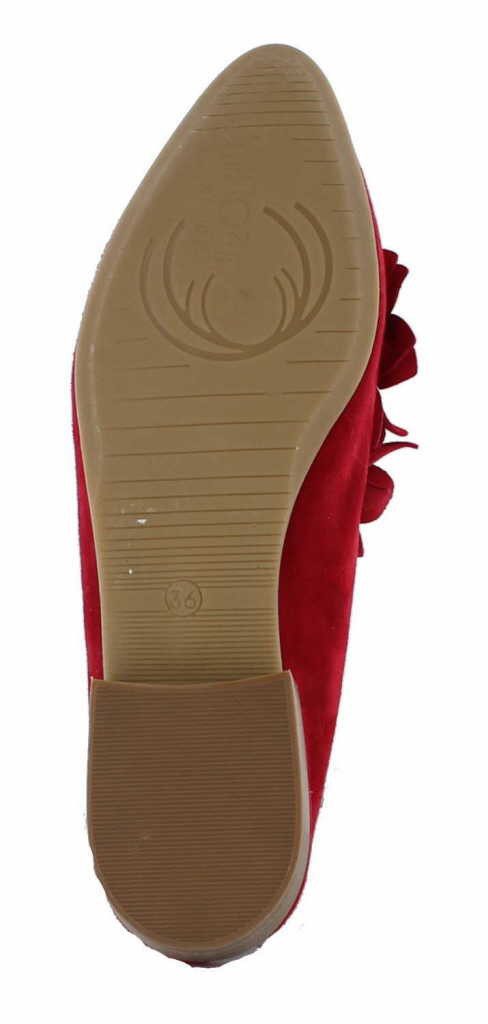 Donna Carolina 37300048 Camoscio Rosso Pantolette
