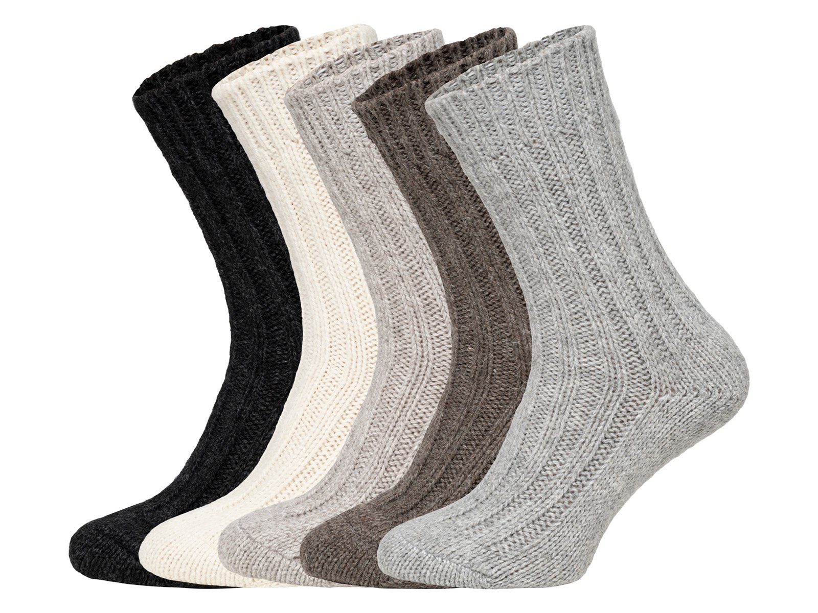 Alpakawolle 50% mit warme Socken HomeOfSocks 2xGrau Alpakawolle Wollsocken Wollanteil mit Wollsocken und Strapazierfähige und