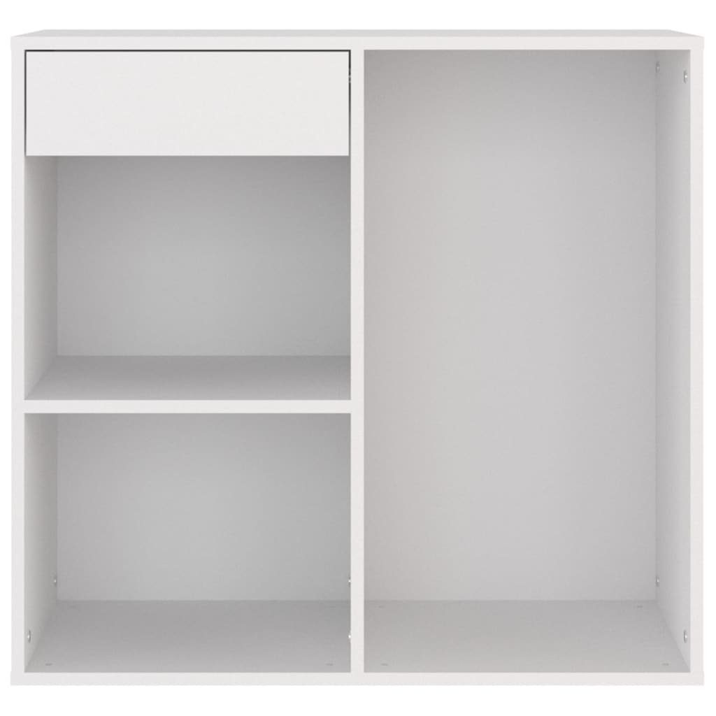 (1-St) vidaXL Holzwerkstoff Weiß Kosmetikschrank cm Fächerschrank 80x40x75