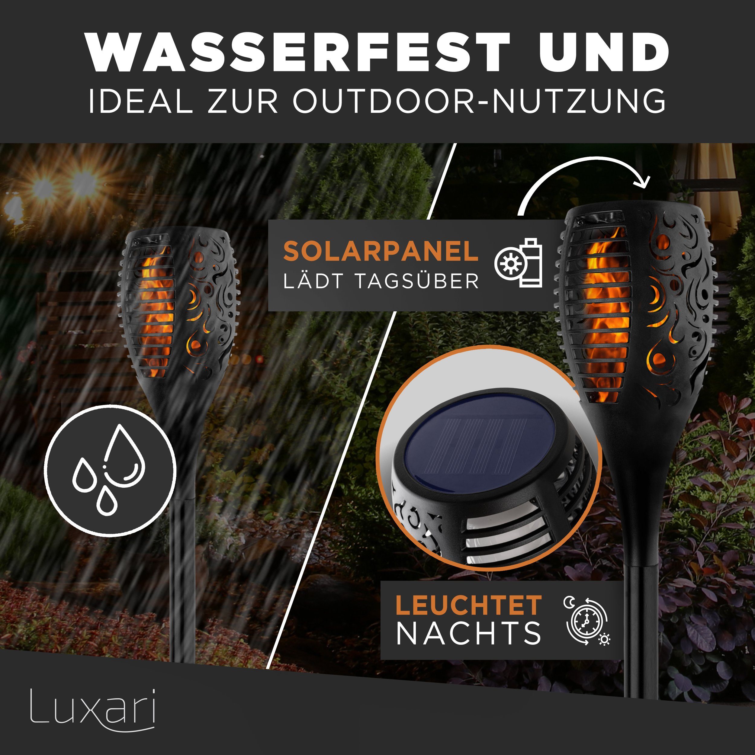 Luxari LED Gartenfackel 4er Set - günstig online kaufen