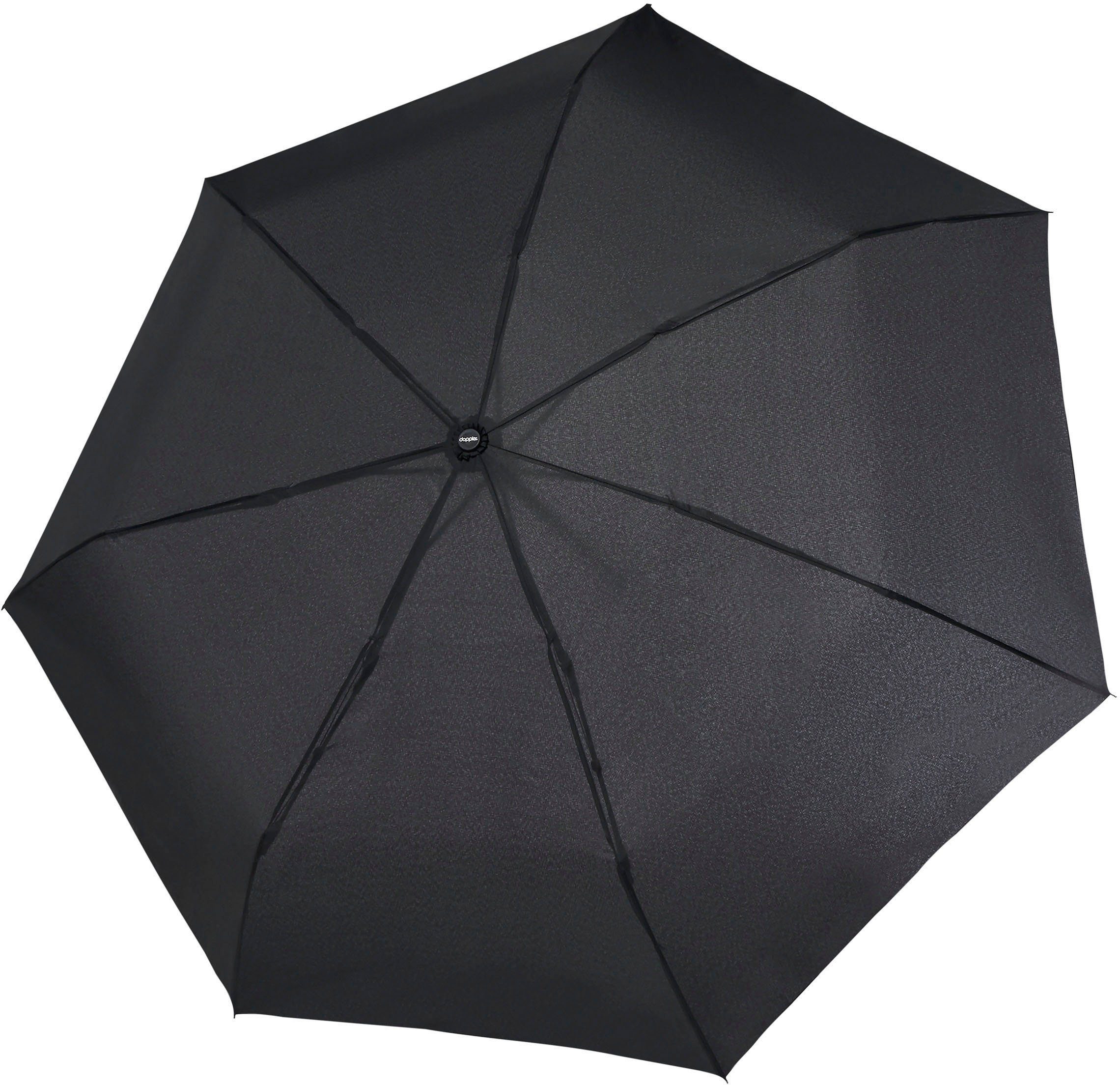 Select Magic Fiber schwarz uni, doppler® Taschenregenschirm