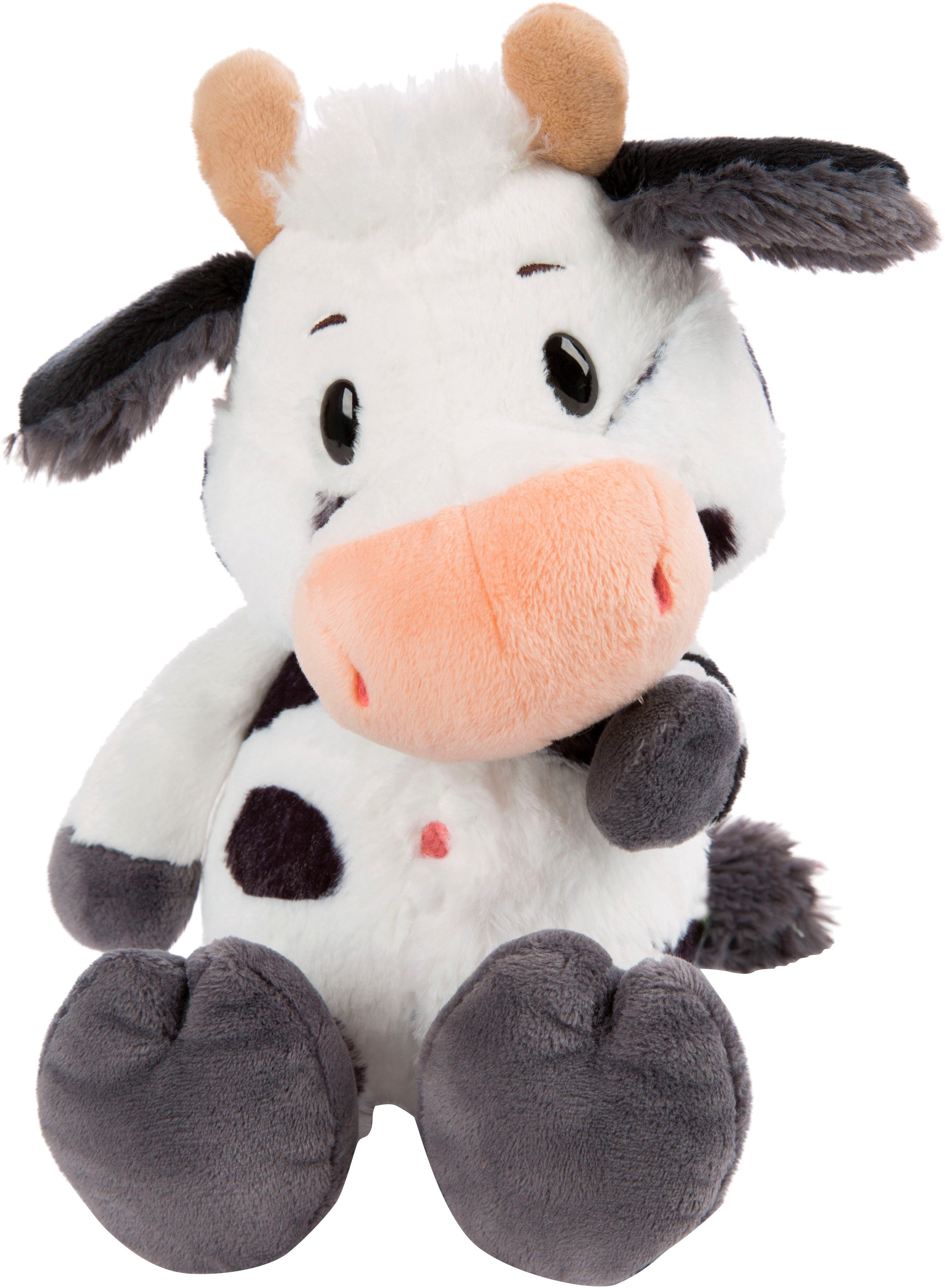 Nici Kuscheltier Farm Friends, Kuh Cowluna, 33 cm schlenkernd, schlenkernd; enthält recyceltes Material