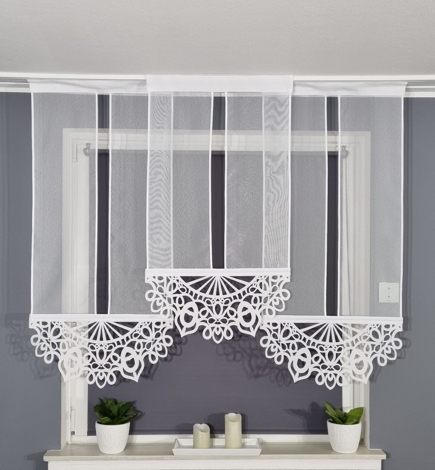 Gardinen by Justyna Schiebegardine 3er Gerade günstig online kaufen