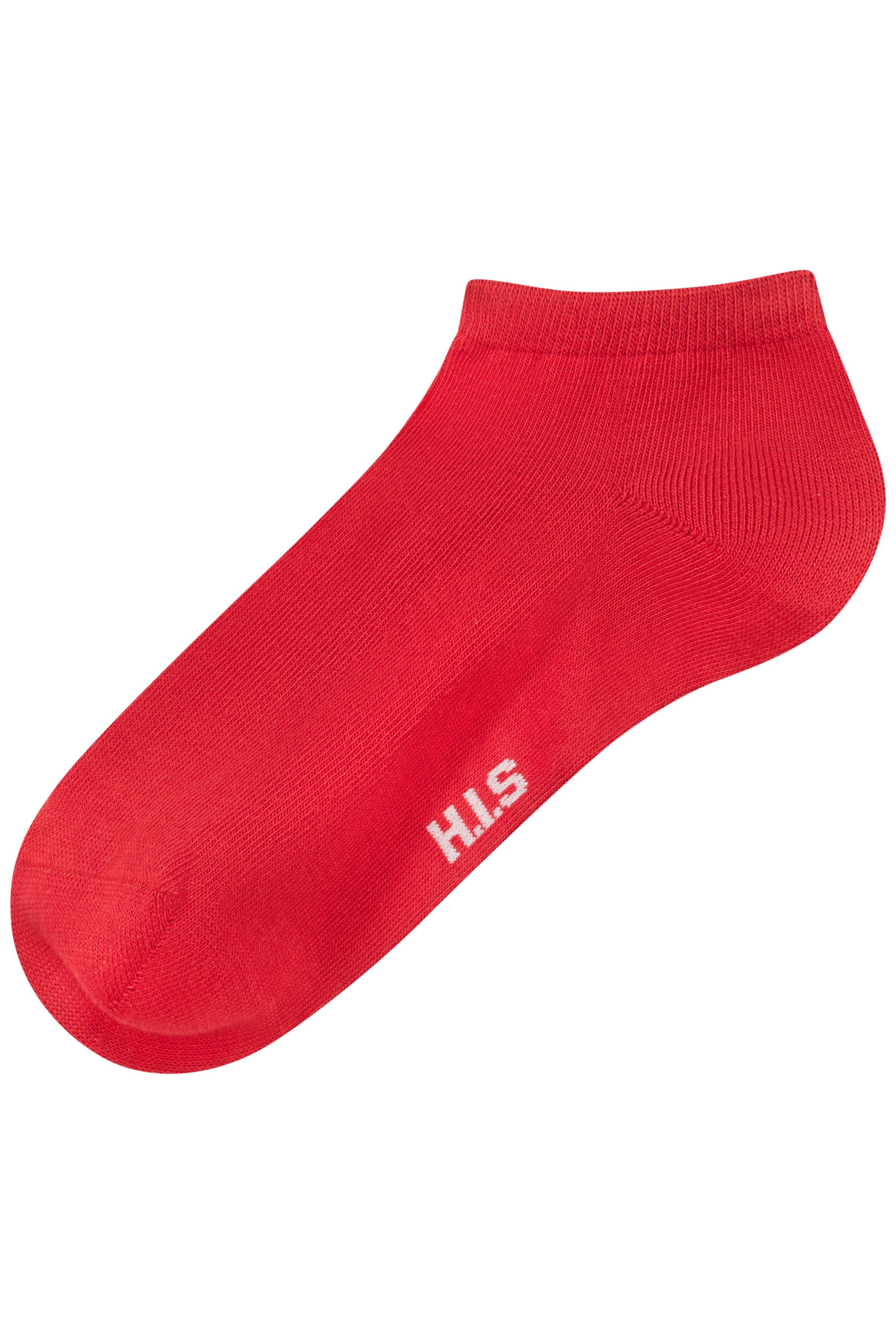 H.I.S Sneakersocken Damen Sneaker Socken, Geringelte Knöchelsocken, Freizeitsocken (Packung, 6-Paar, Ankle Socks Gr. 35-38 bis 39-42) mit maritimen Design – Bild 5 von 5