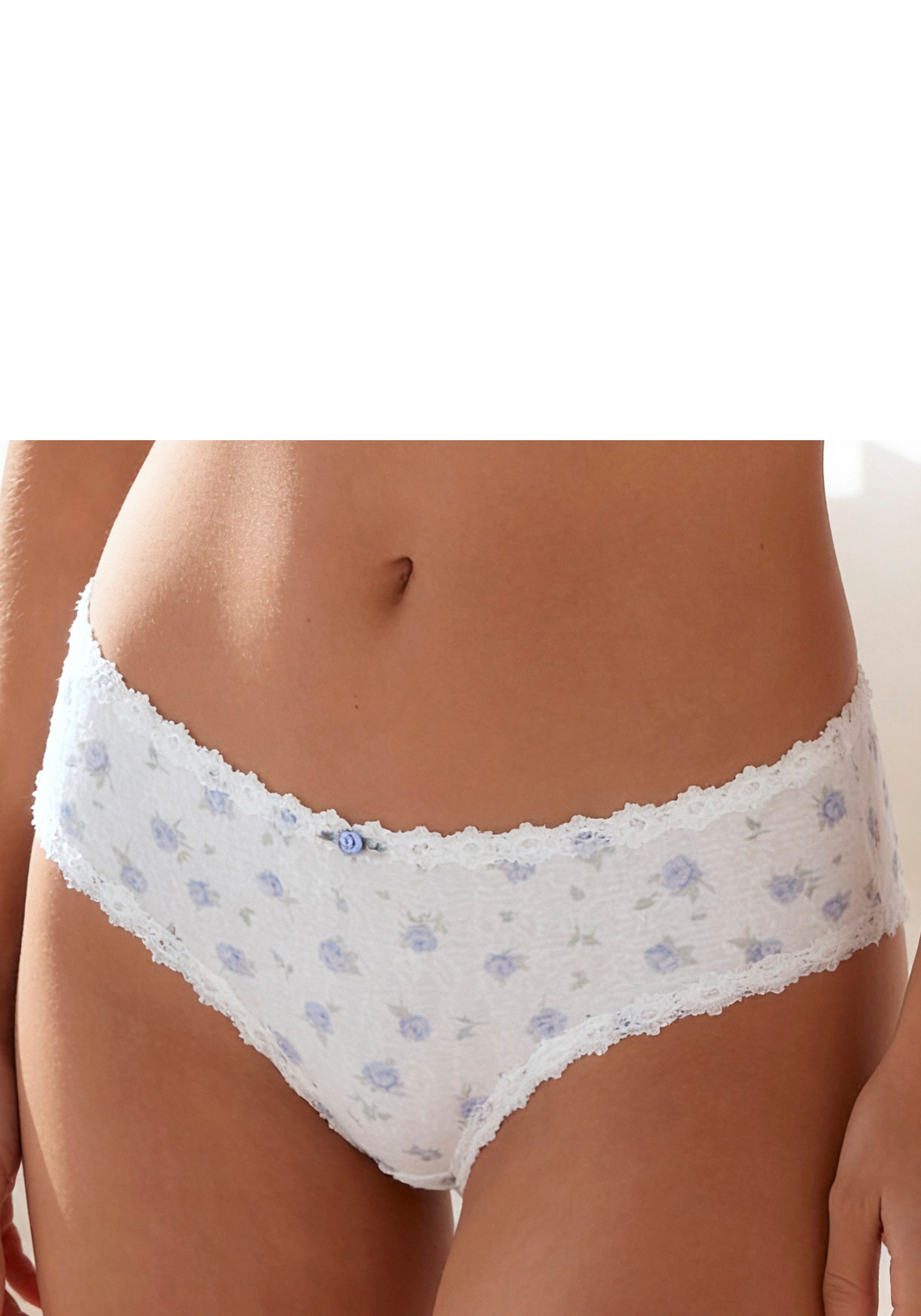 Vivance by Lascana Panty Rosali aus softem Material mit hübschem Blumenmuster