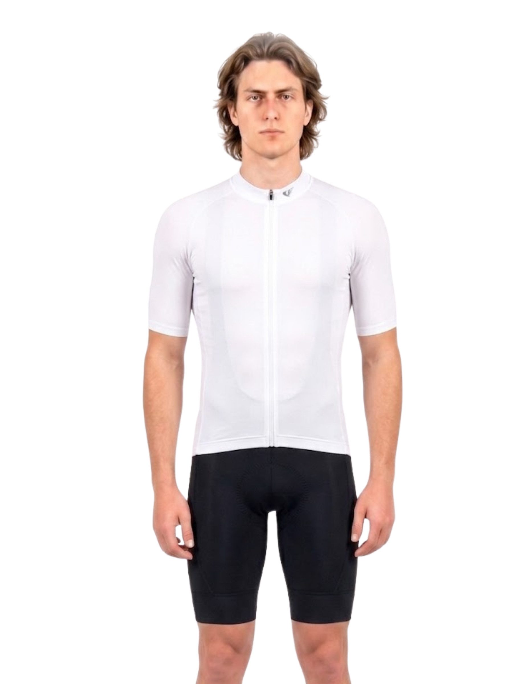 Wulibike Radtrikot Herren Fahrradbekleidungsset mit X-Trägern und 6 Cargo-Taschen (2-tlg) Kurzarm Trikot kombiniert mit Träger-Fahrradhose