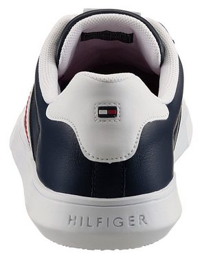 Tommy Hilfiger ESSENTIAL LEATHER CUPSOLE Sneaker mit typischen Streifen, Freizeitschuh, Halbschuh, Schnürschuh