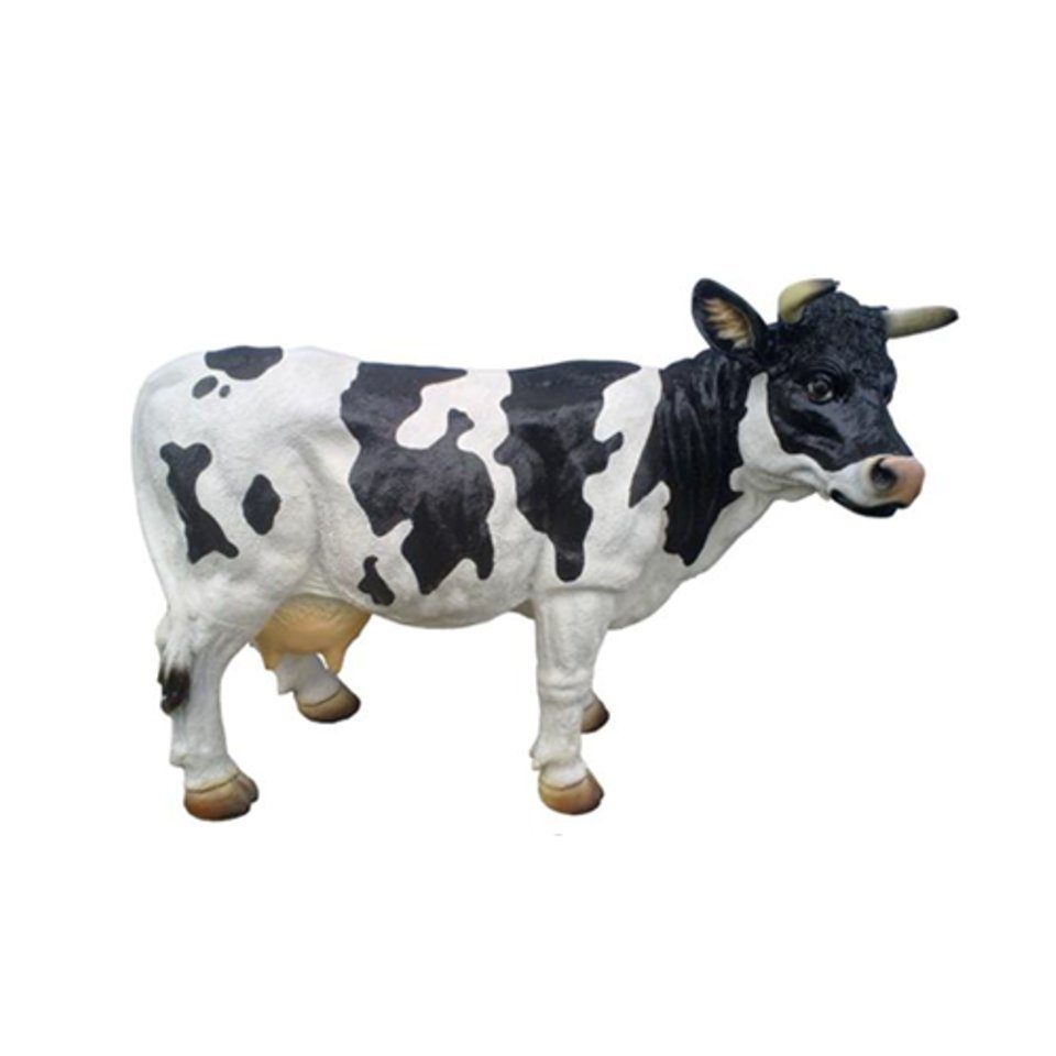 Tierfigur Aufsteller Rind Dekoration Bauernhof Deko Garten Skulptur Kuh 40cm