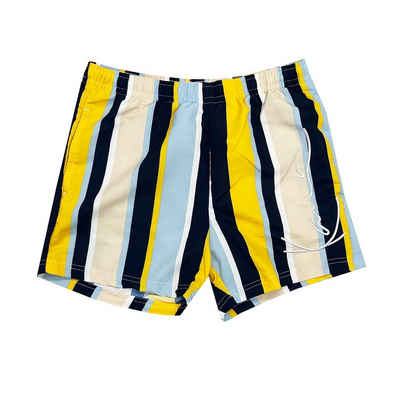 Karl Kani Sweatshorts Stripe Signature yellow/light blue/navy L (1-tlg)