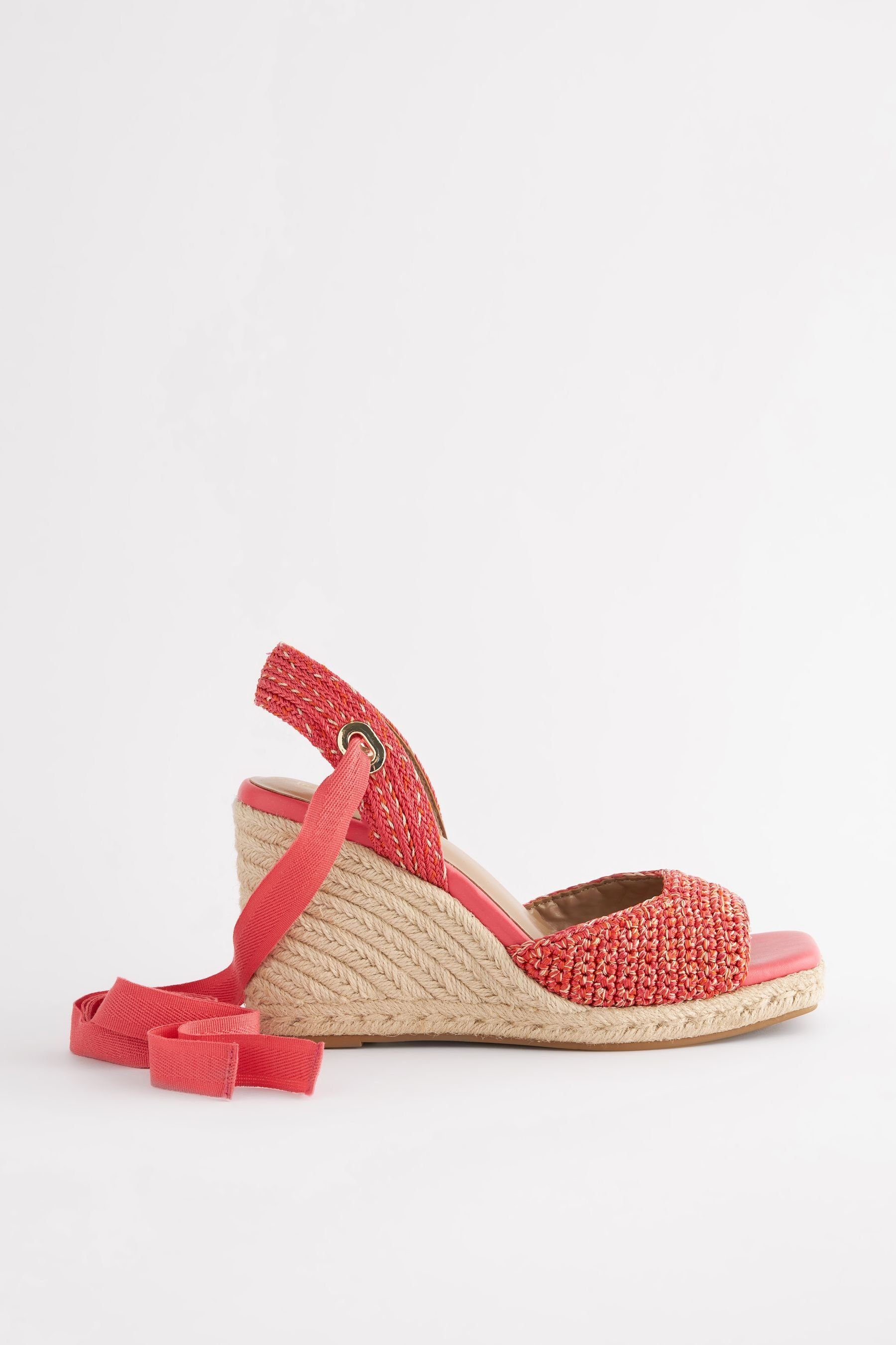 Next Forever Comfort® Keilabsatz-Sandalen mit Wicklung Keilsandalette (1-tlg) Bright Pink