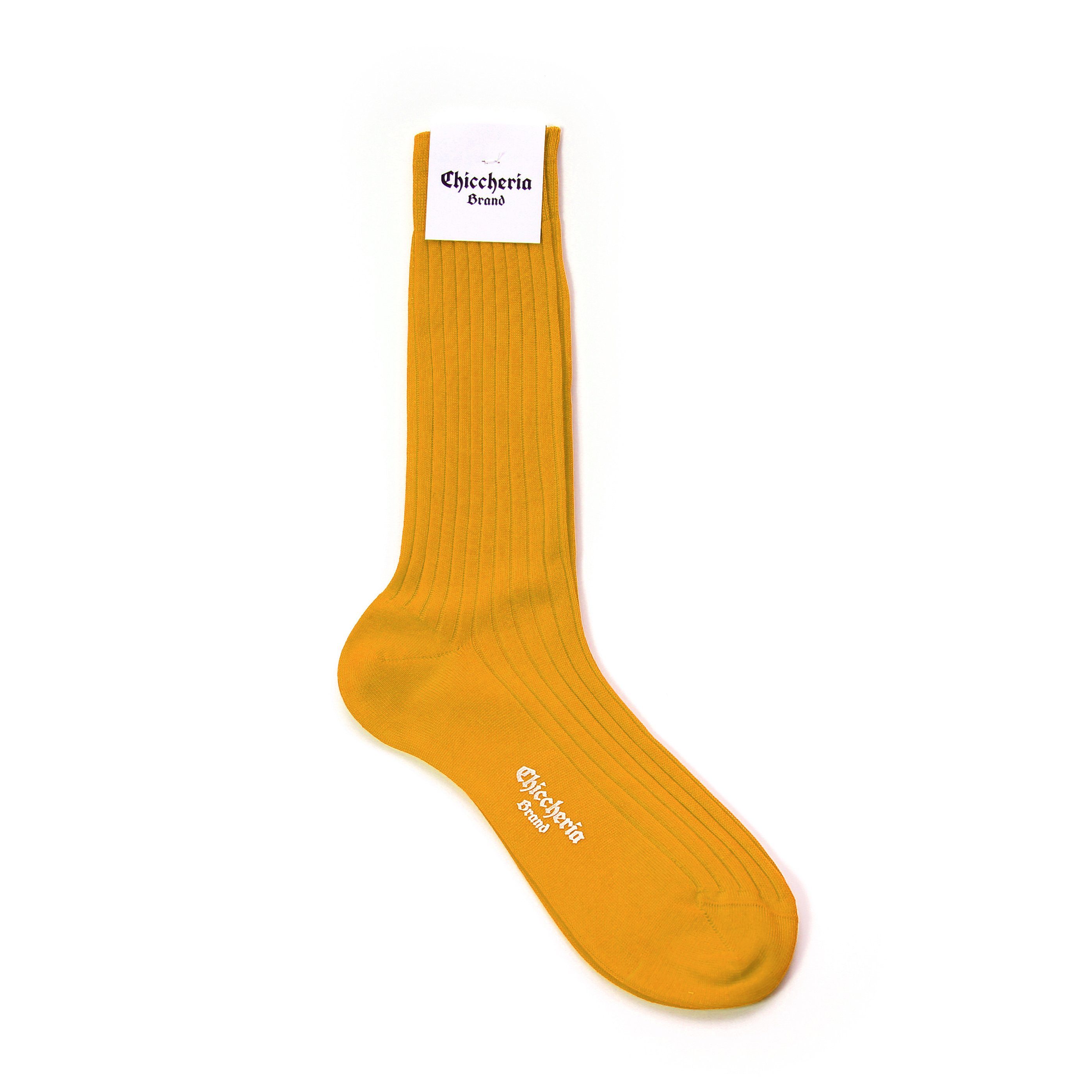 Chiccheria Brand Socken (1 Paar) aus Baumwolle, unifarben, Made in Italy by Bresciani