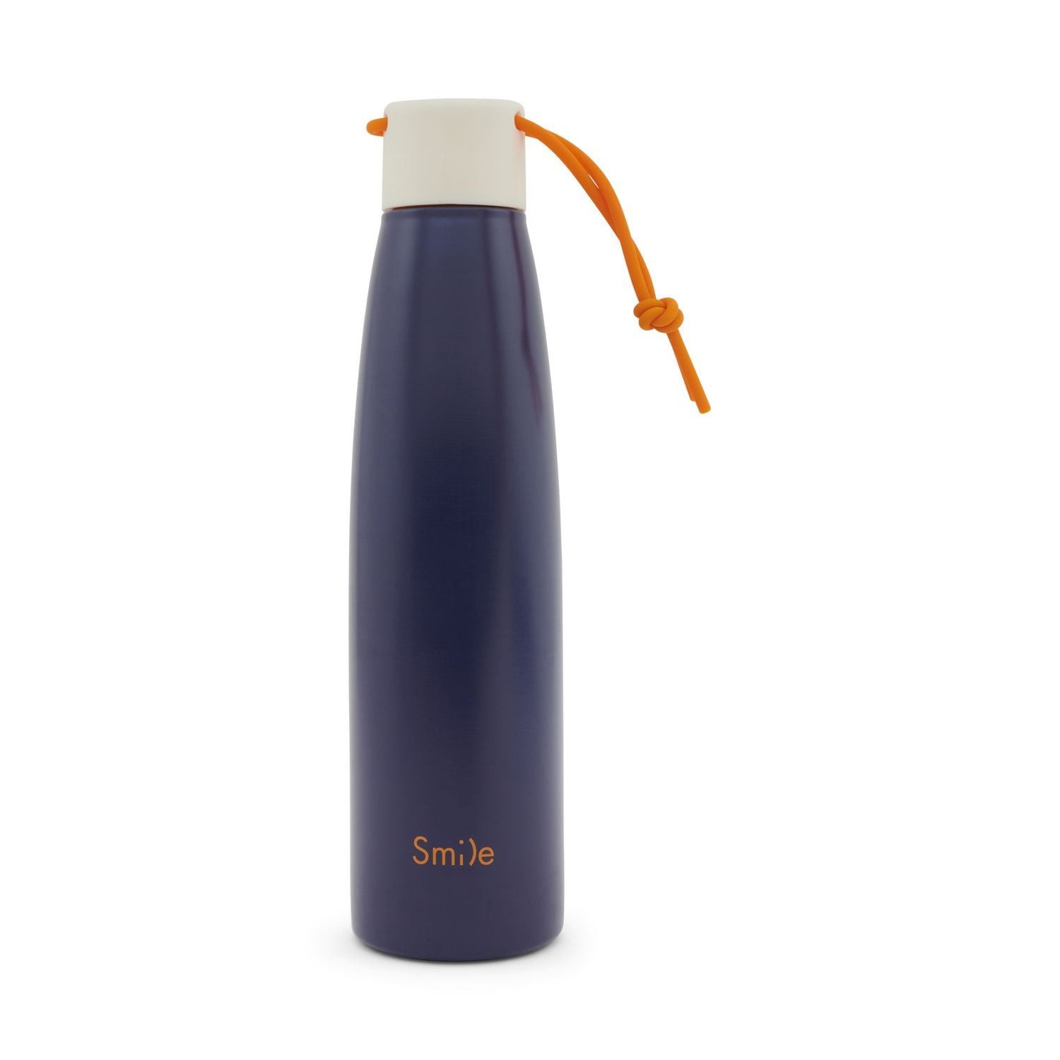 Kartenkompass Trinkflasche Edelstahl, 500ml, 3D Print, ""Midnight Blue""