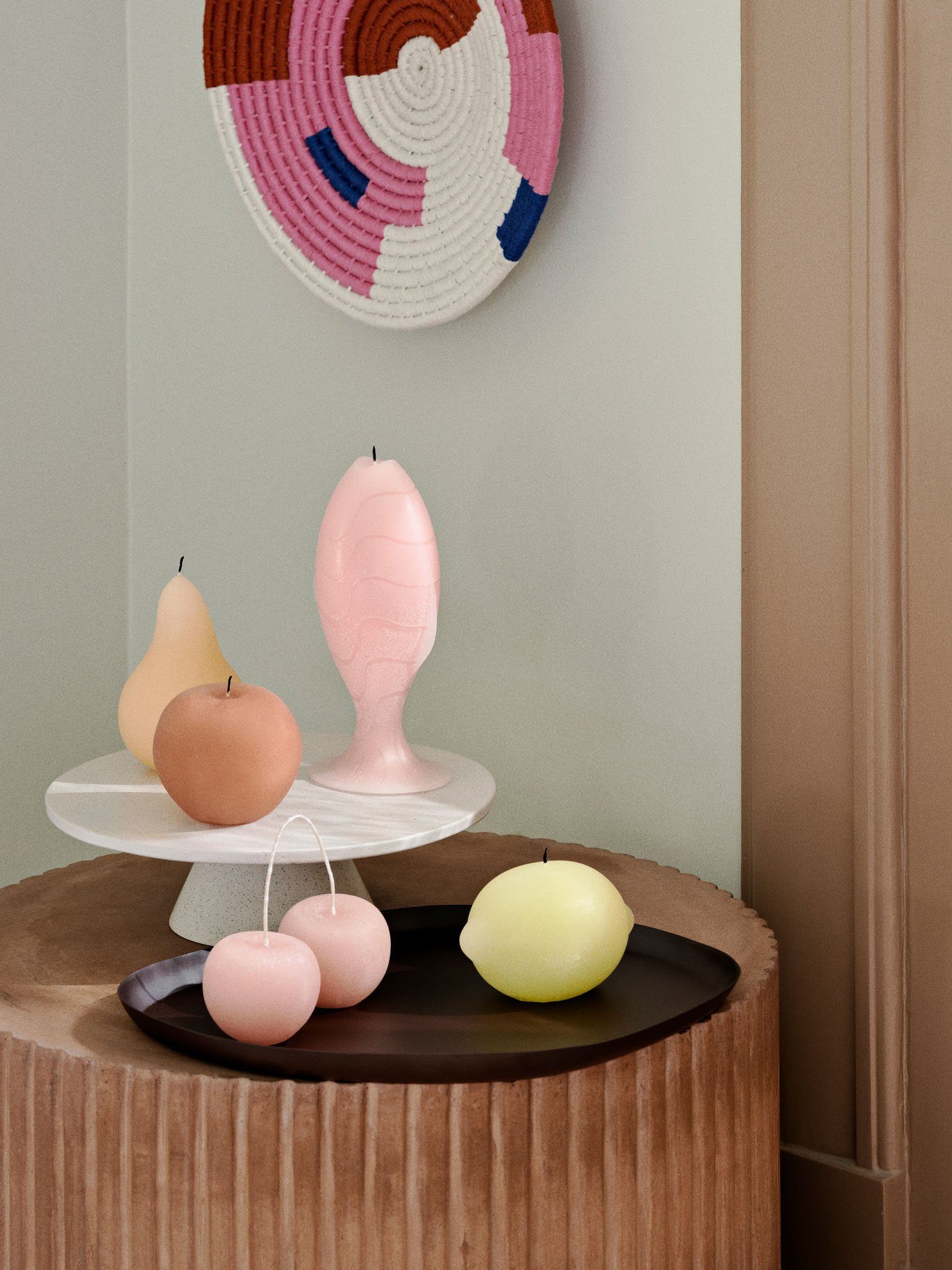 Broste Copenhagen Formkerze Broste Copenhagen Kerze Lemon Figurenlicht Yellow