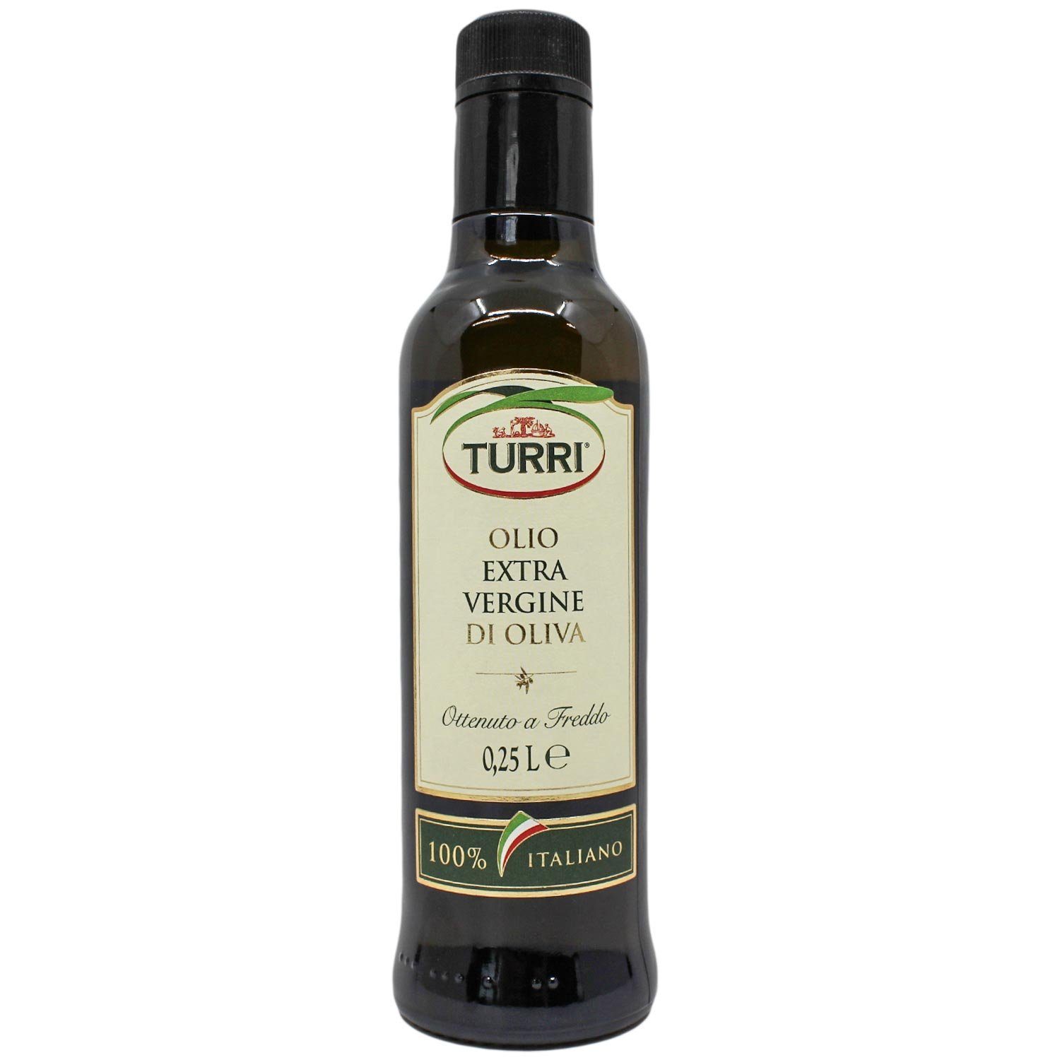 0,25 Italien, extra Turri vergine, 100% Landshop24 Liter, Speiseöl Italien Olivenöl 1-tlg., Gardasee 18-01-2025 Original MHD: Gewürzregal