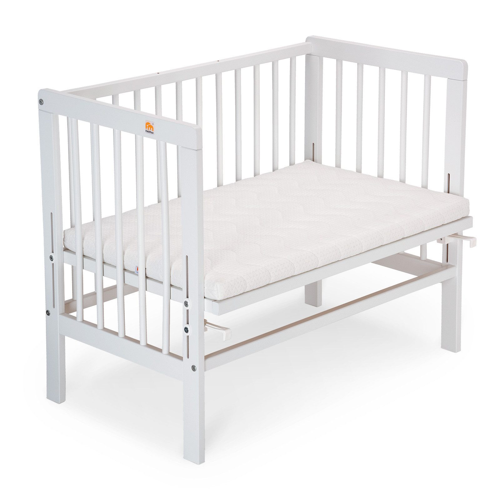 FabiMax Beistellbett Basic weiß