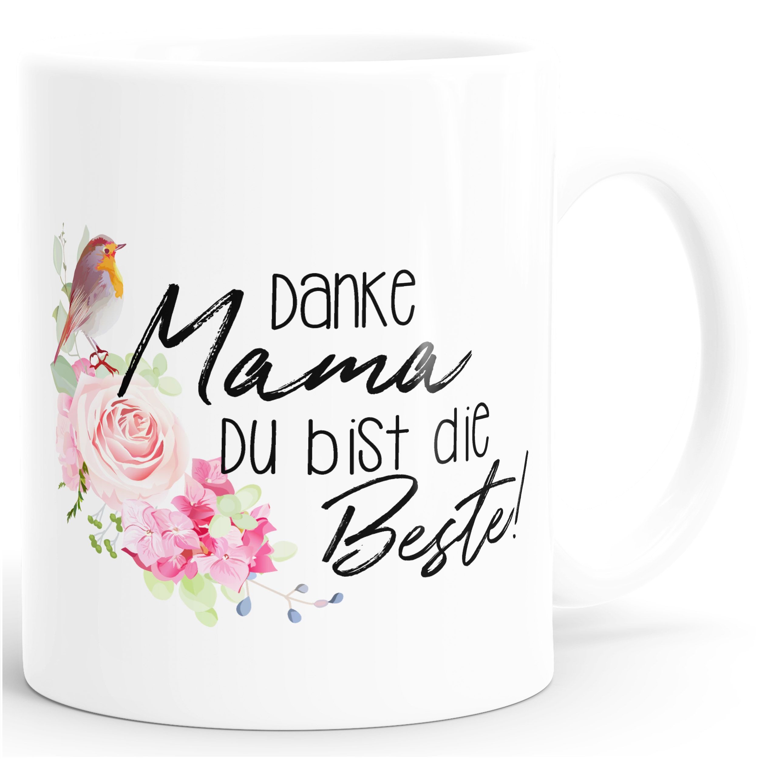 Tasse Kaffee-Tasse Danke Mama du bist die Beste Muttertagsgeschenk