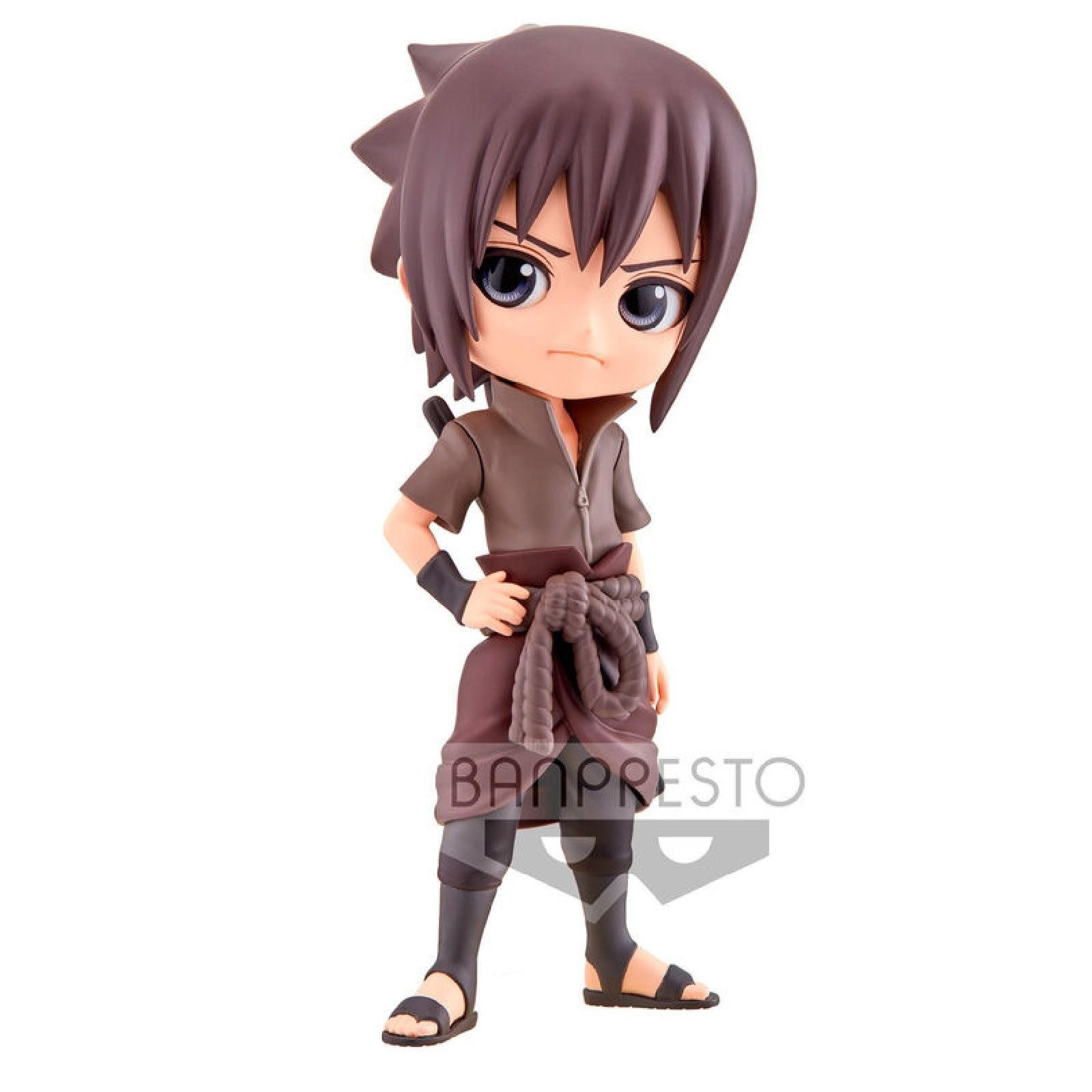 Banpresto Sammelfigur Naruto Shippuden Sasuke Uchiha Ver.B Q posket Figur 14cm