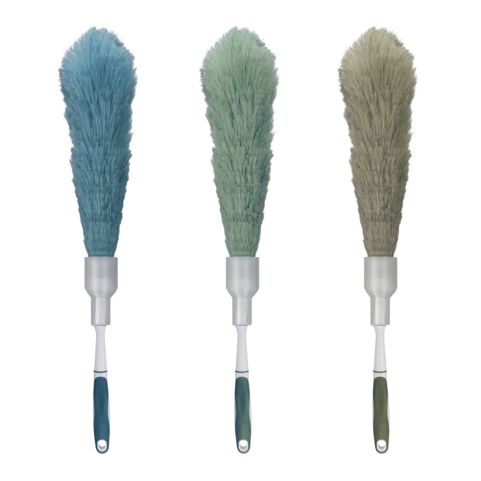 HAC24 Staubwedel 3er Set Staubwischer Staubfänger, Länge 61 cm Ausfahrbare Schutzhülle