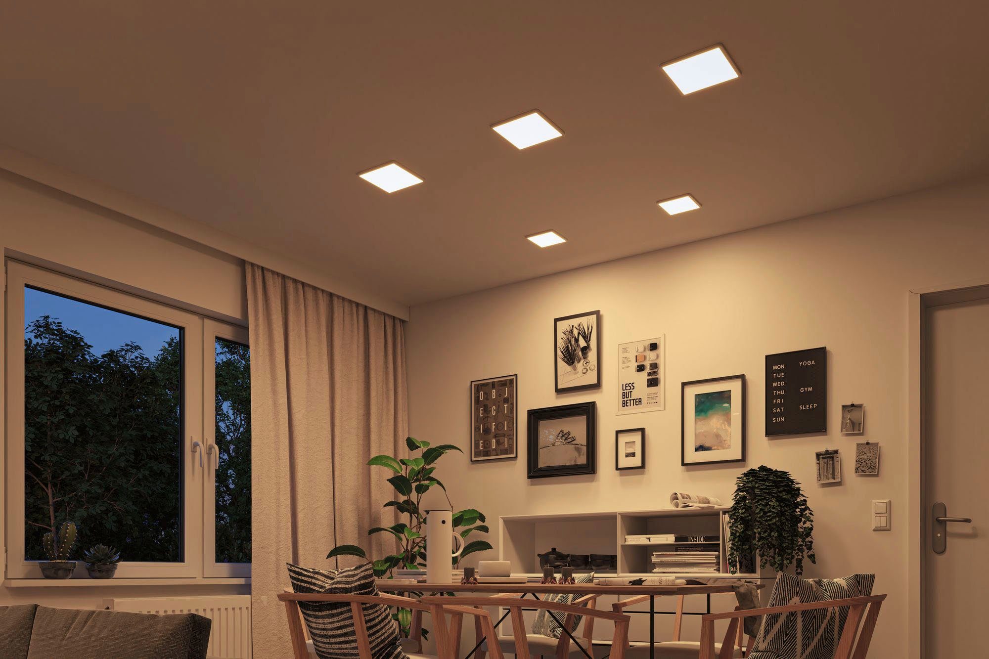 Paulmann LED integriert, Einbauleuchte Areo, Memoryfunktion, LED LED-Modul, Warmweiß, fest WarmDim-Stepschaltung