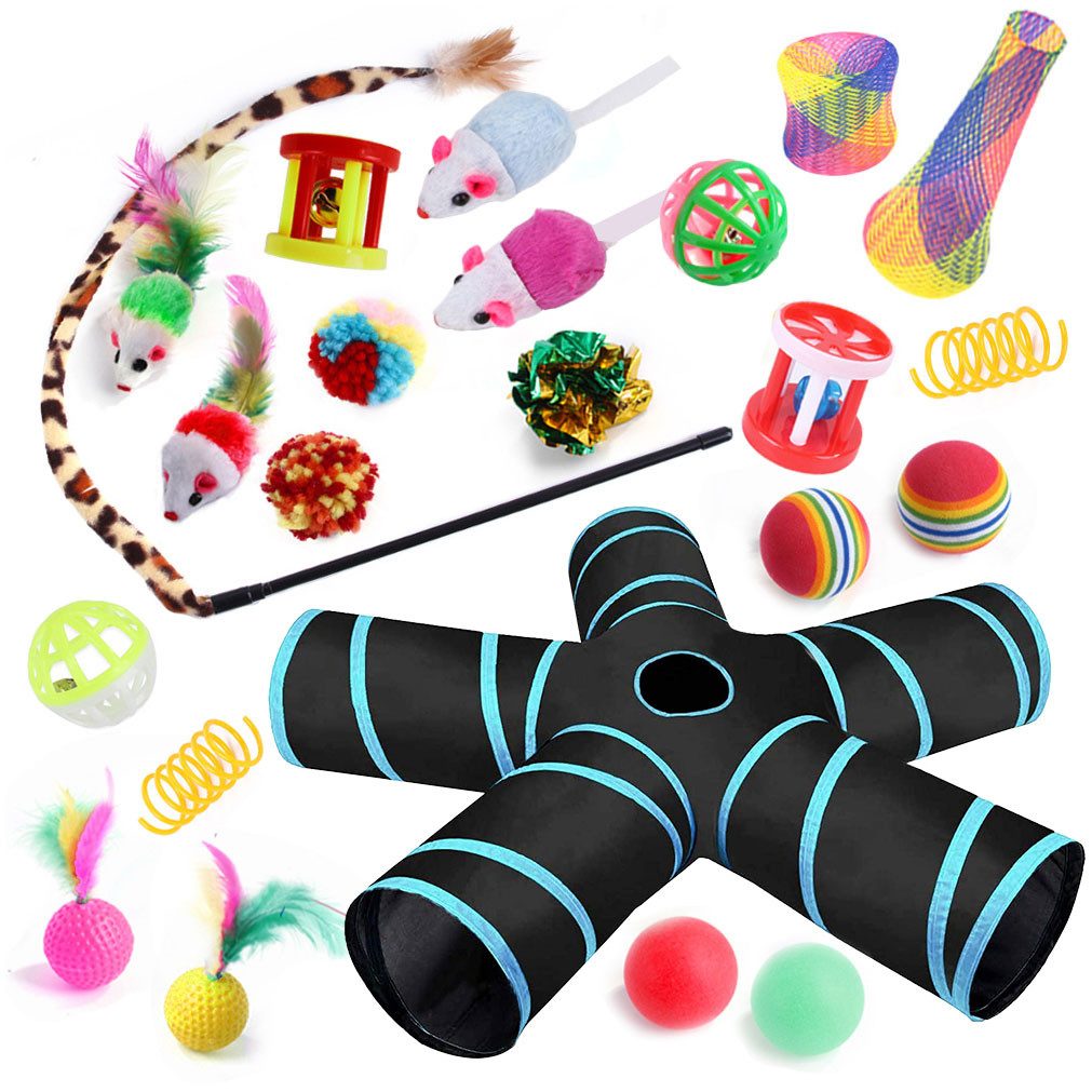 KEAYOO Tier-Intelligenzspielzeug XZSD, (22-tlg) 20/21 /27 tlg. Katzenspielz günstig online kaufen