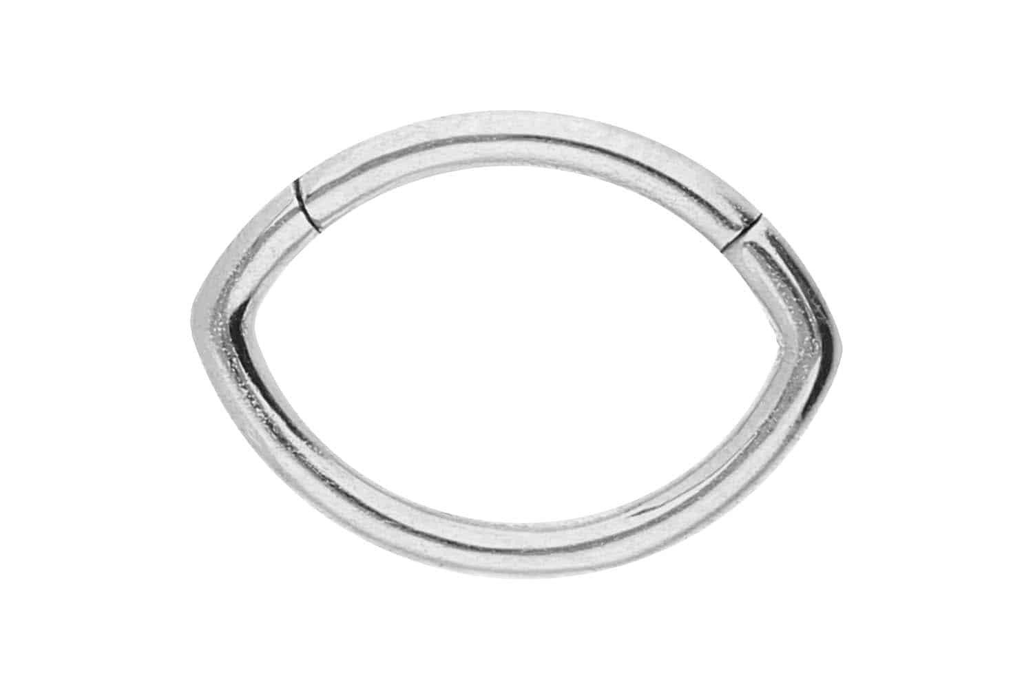 Piercing-Set Chirurgenstahl Segmentring Clicker OVAL