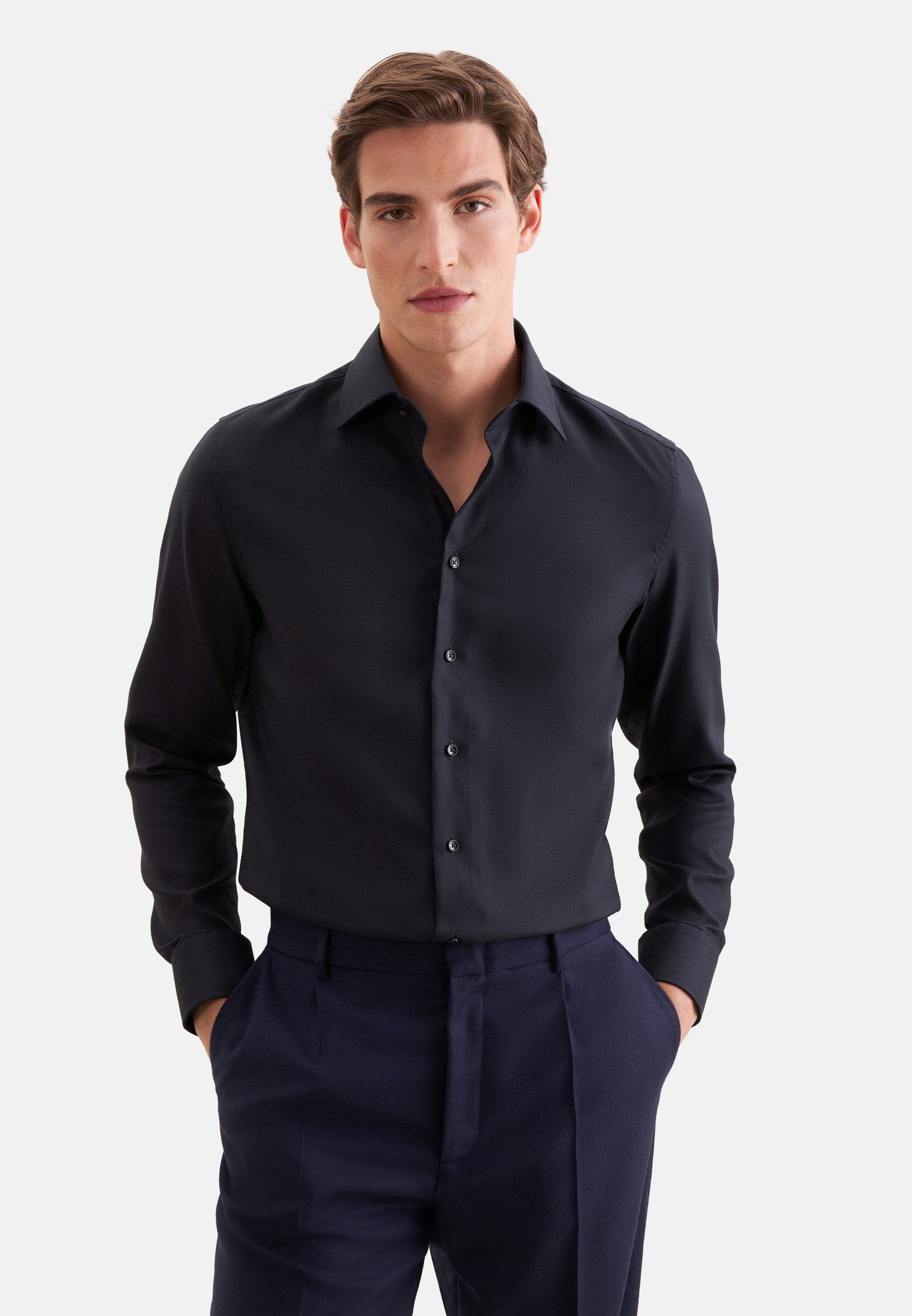Businesshemd Schwarze Rose