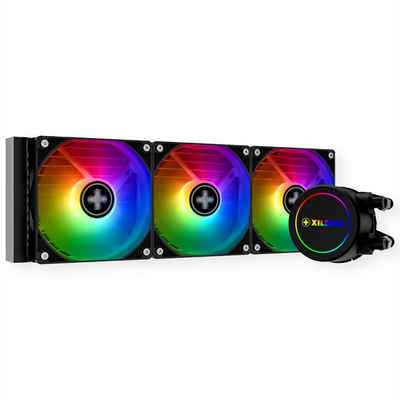 Xilence Computer-Kühler LQ360.ARGB AMD und Intel AiO 360mm Wasserkühlung, ARGB PWM, 400W TDP