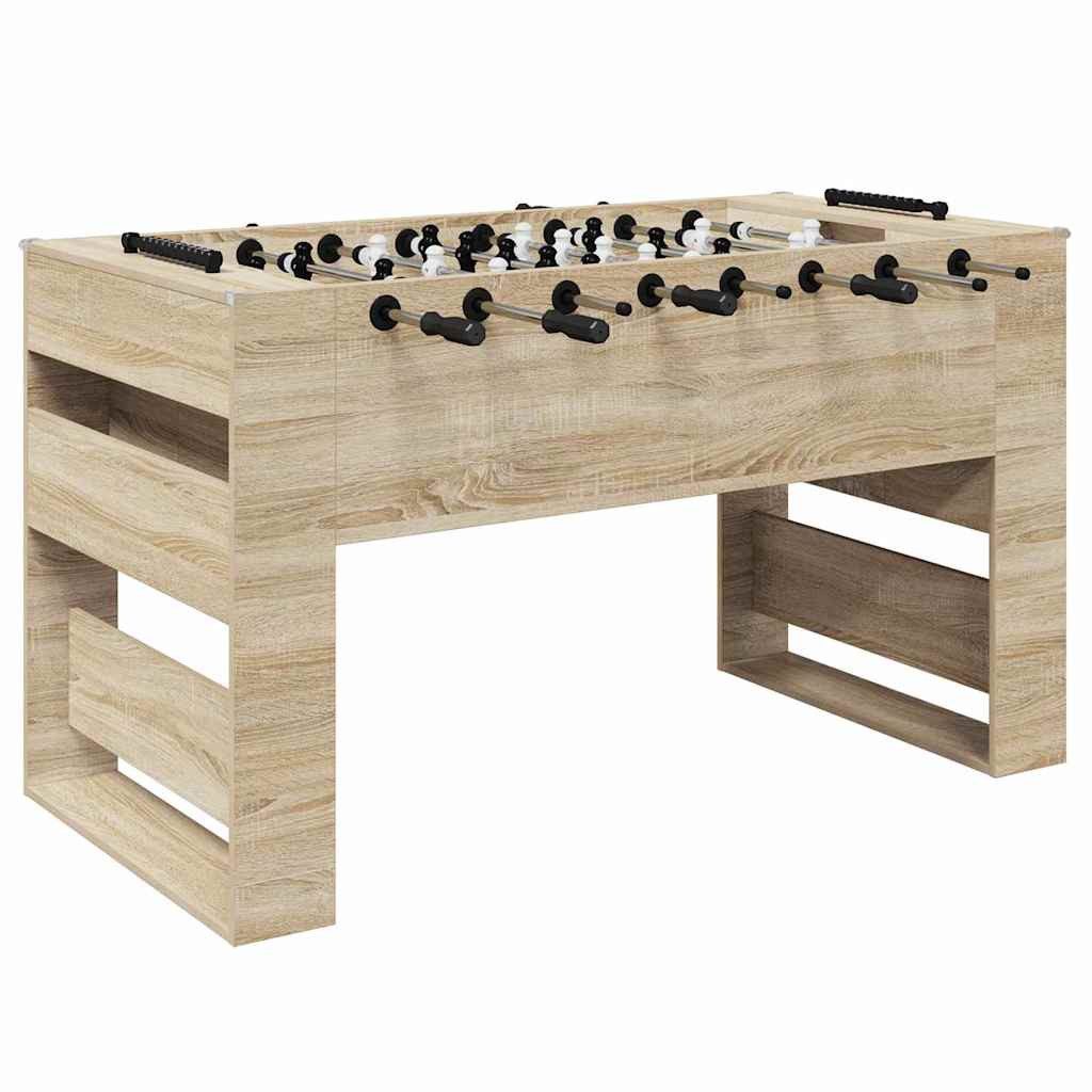 Kickertisch Tischfußballtisch Sonoma-Eiche 146,5 x 74 x 85 cm Holzwerkstoff