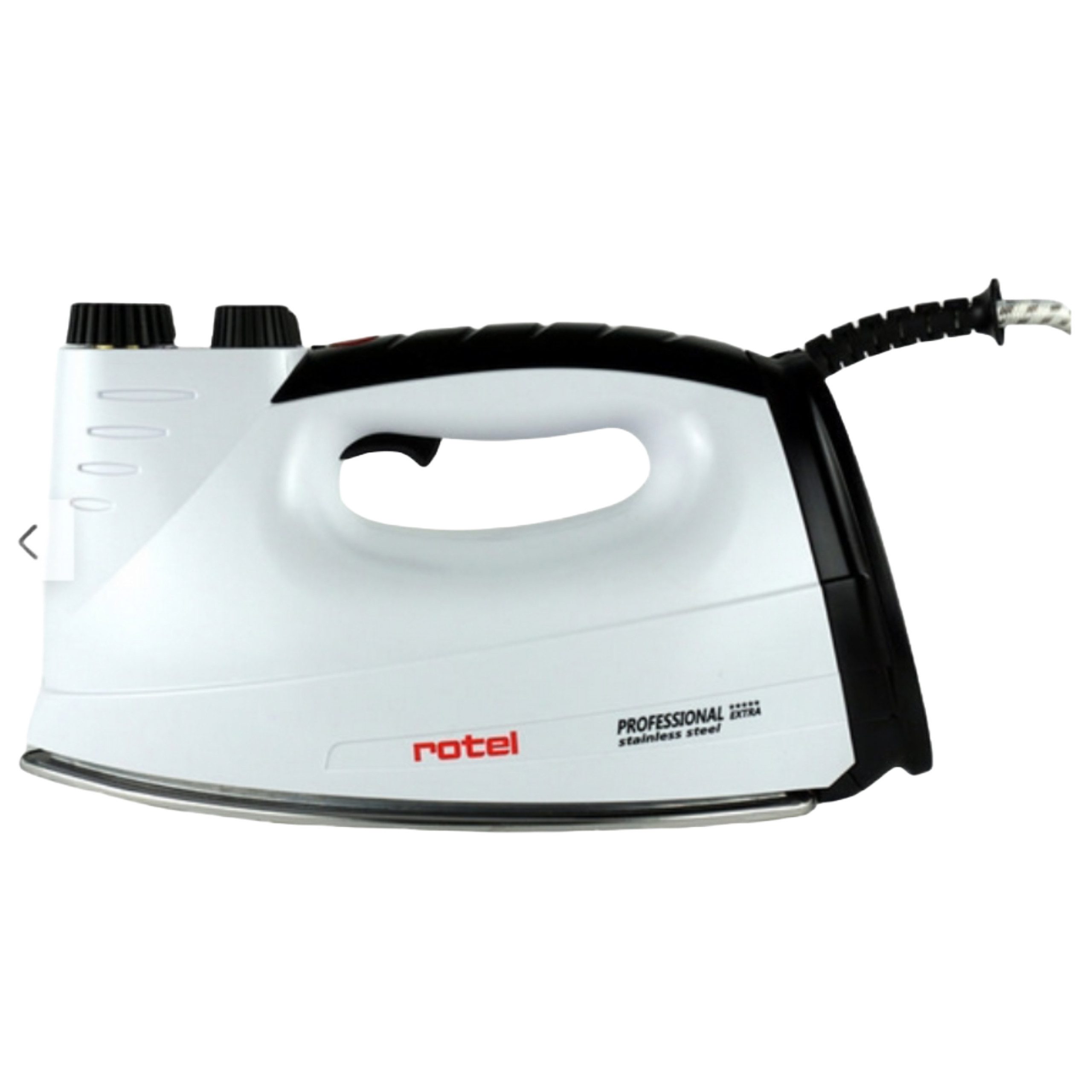 Rotel Dampfbügeleisen Rotel Professional Extra Dampfbügeleisen Schwarz Edelstahlsohle 800W