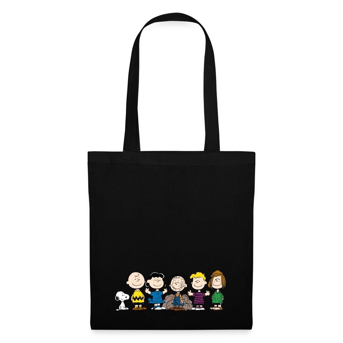 Spreadshirt Henkeltasche Peanuts Snoopy Und Seine Freunde Stoffbeutel (1-tlg)