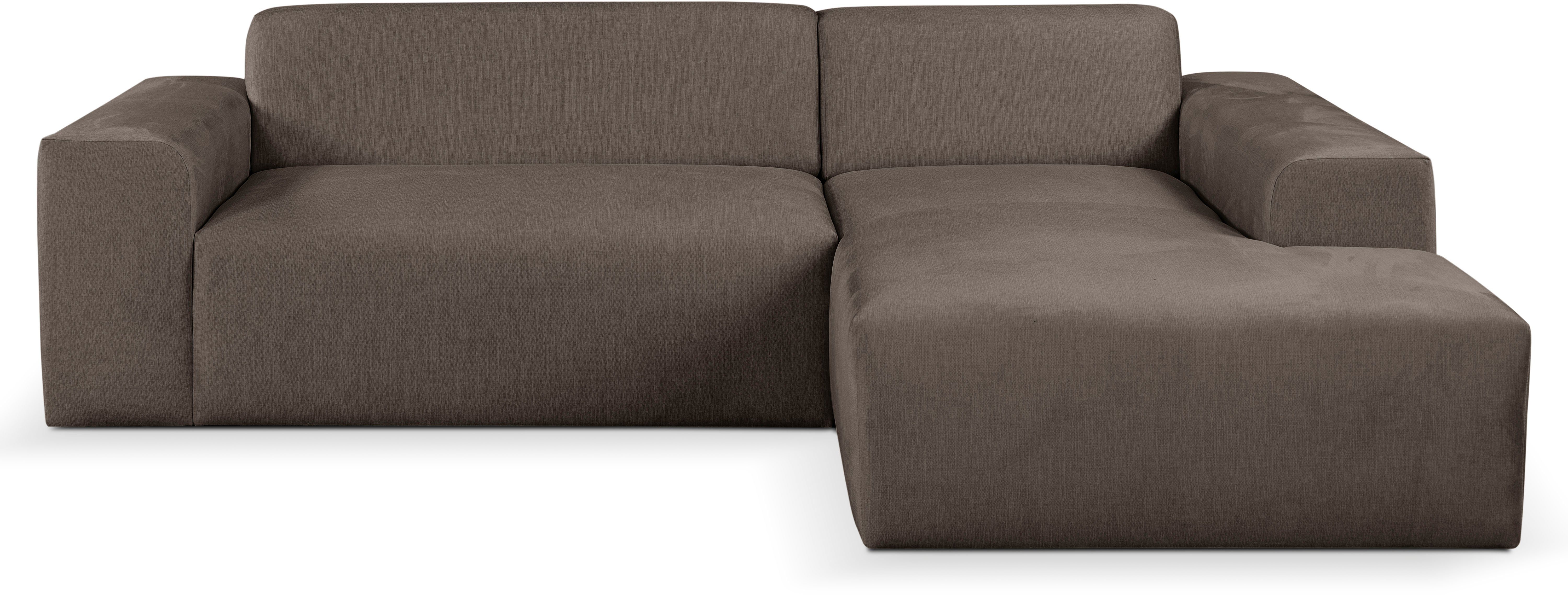 WERK2 Ecksofa "Zeus-L modern und zeitlos, Breite 253cm, bequemes Sofa", Cur günstig online kaufen