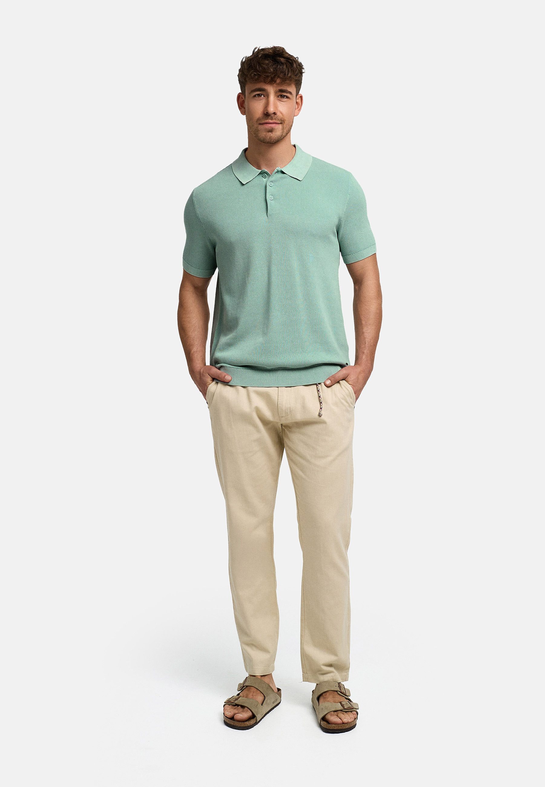 INDICODE Poloshirt Herren INVorm Polo Shirt Herrenshirt mit dezent strukturierter Oberfläche für das gewisse Etwas – Bild 5 von 5