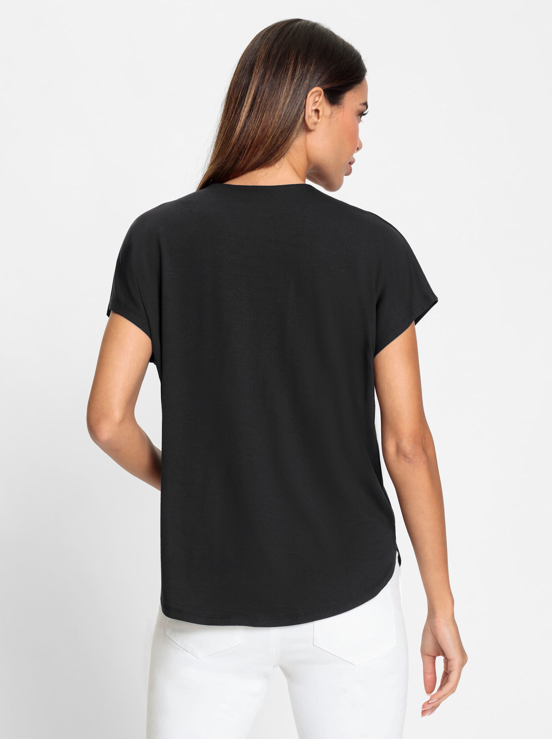 heine T-Shirt Shirtbluse Kurzarm günstig online kaufen