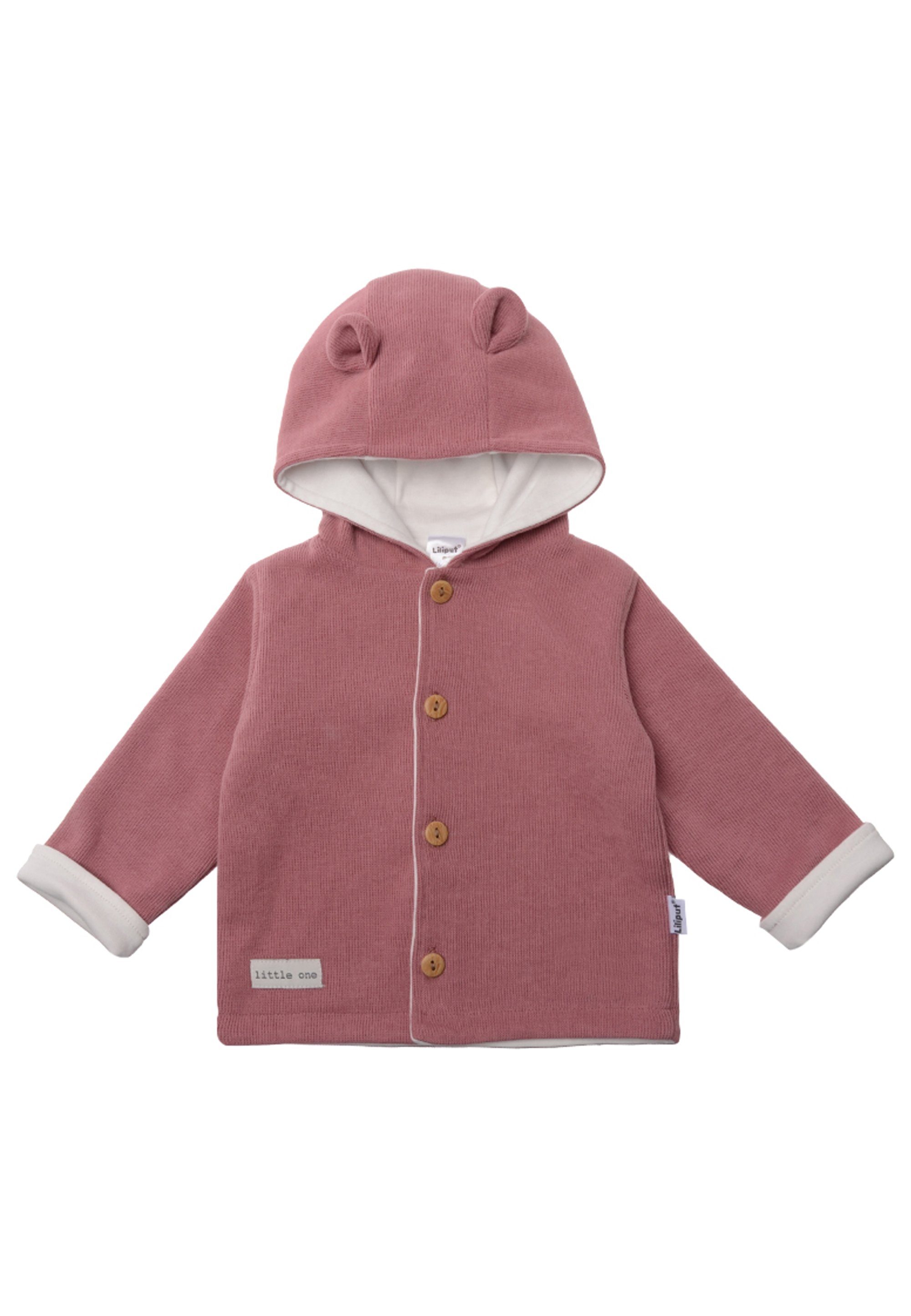 Liliput Sweatjacke aus weichem niedlichen Bärchenohren Rippstrick mit