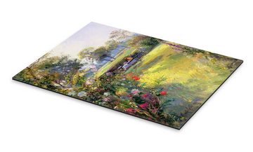 Posterlounge XXL-Wandbild Timothy Easton, Lesen im Garten, Landhausstil Malerei