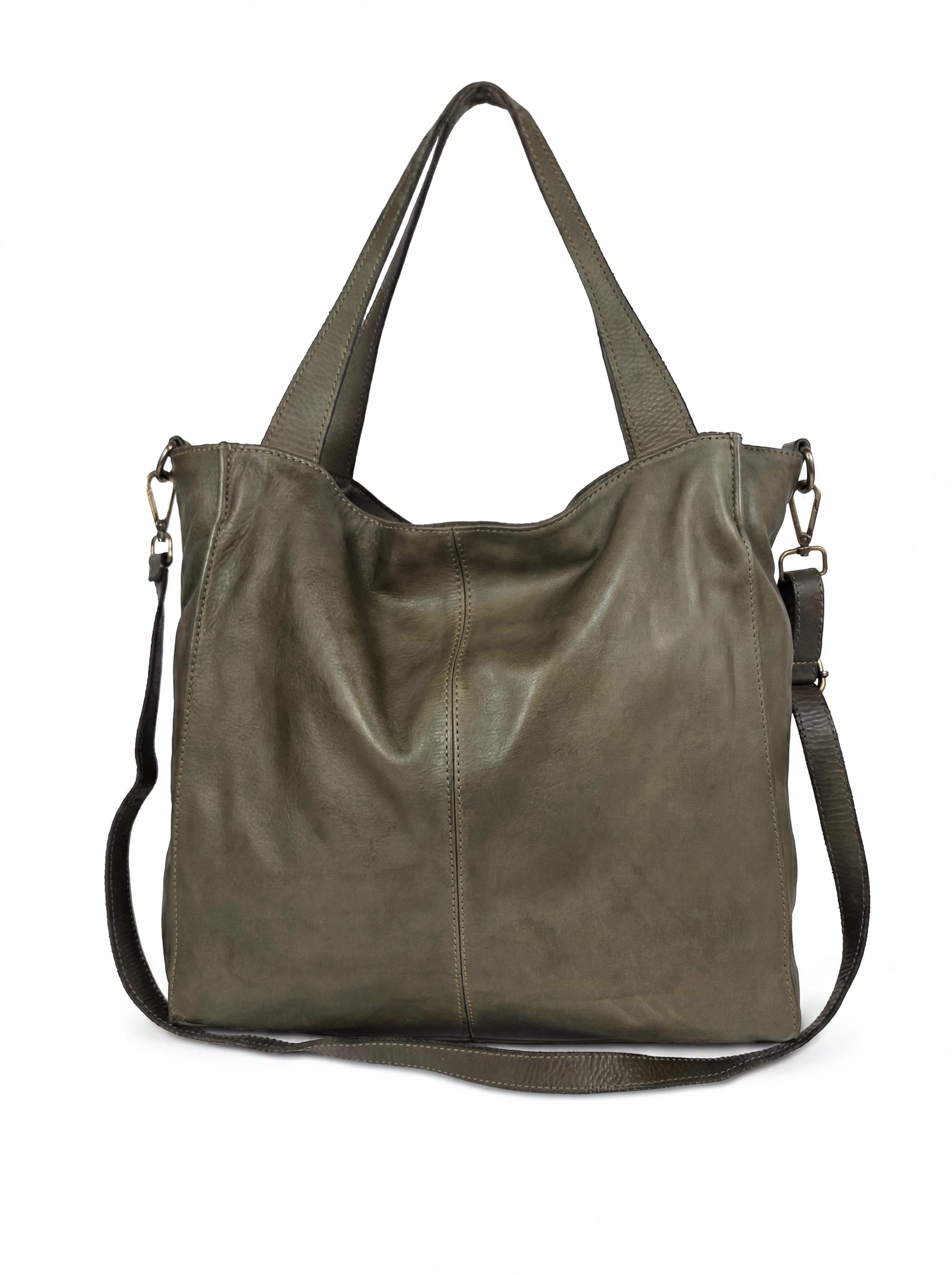 sanumi Tragetasche weicher italienischer Leder-Shopper