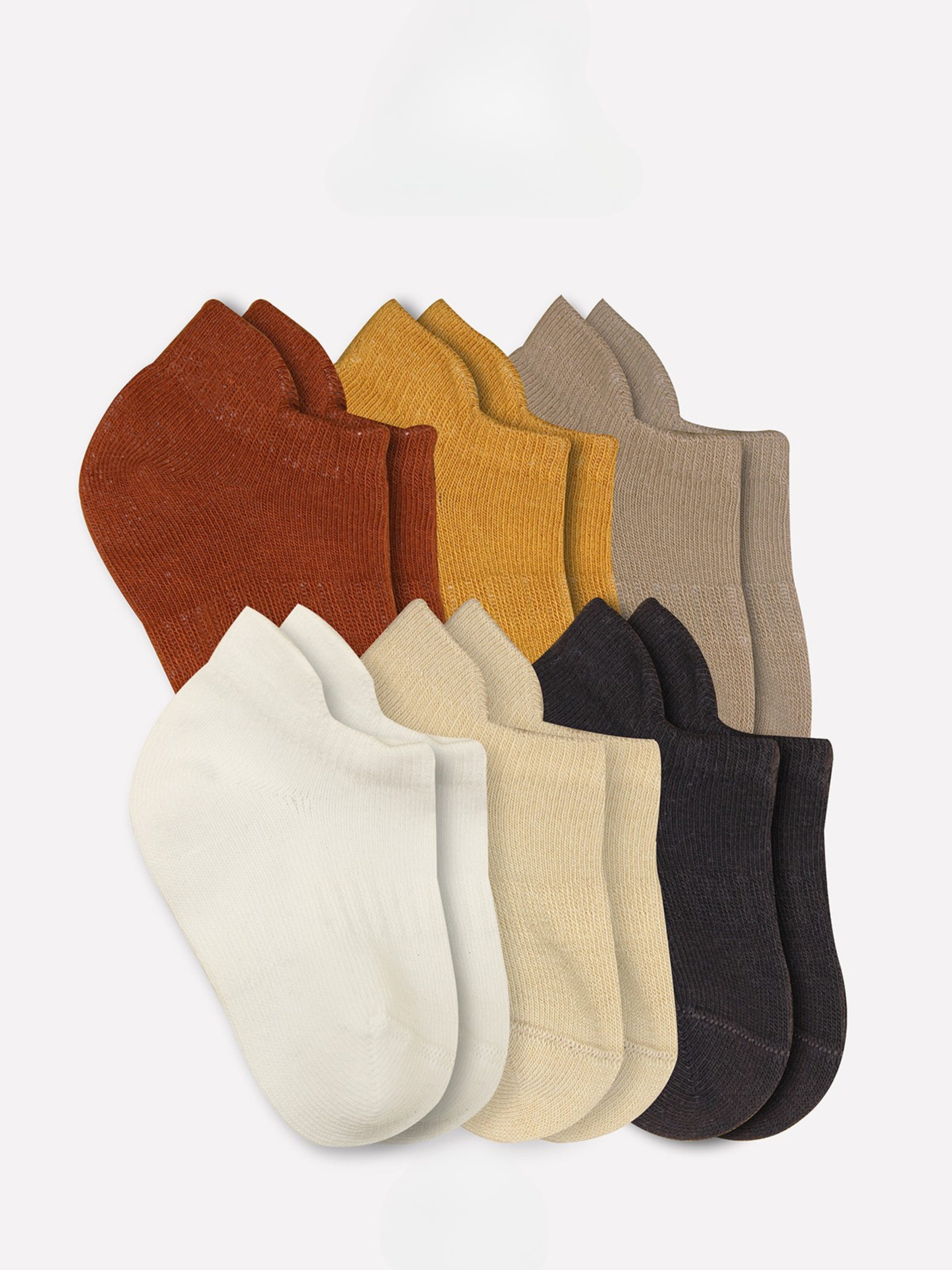 bistyle Sneakersocken (6er Pack) Sneakersocken Babys Jungen Mädchen Babysocken Kurzsocken (Set, 6-Paar, 6er-Pack) Bio-Baumwolle GOTS zertifiziert 0-6 Monate bis – Bild 4 von 4