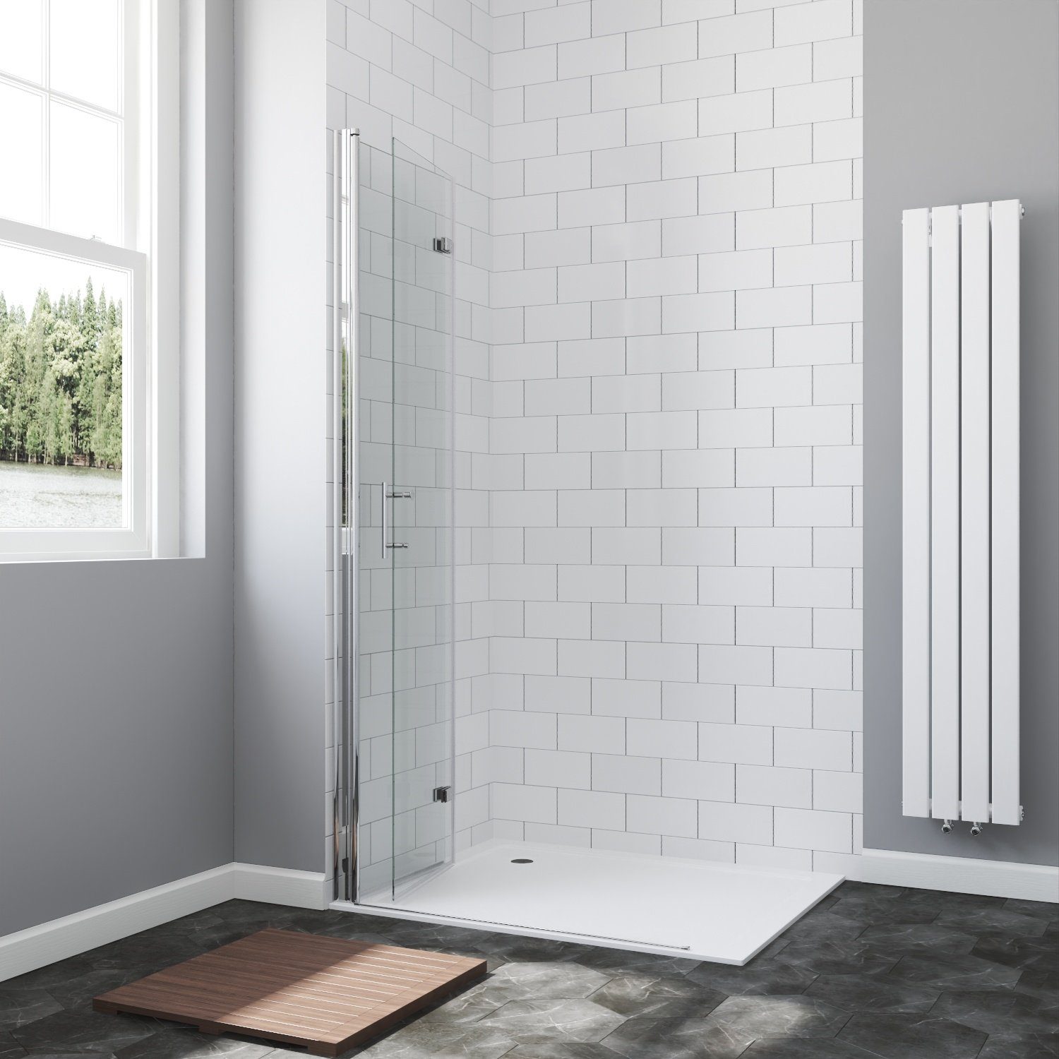 AQUABATOS Dusch-Falttür Walk in Dusche Duschabtrennung günstig online kaufen