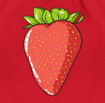 Shirtracer Turnbeutel Erdbeere Erdebeer Erdbeeren Sommerfrüchte Geschenk, Sprüche Statement
