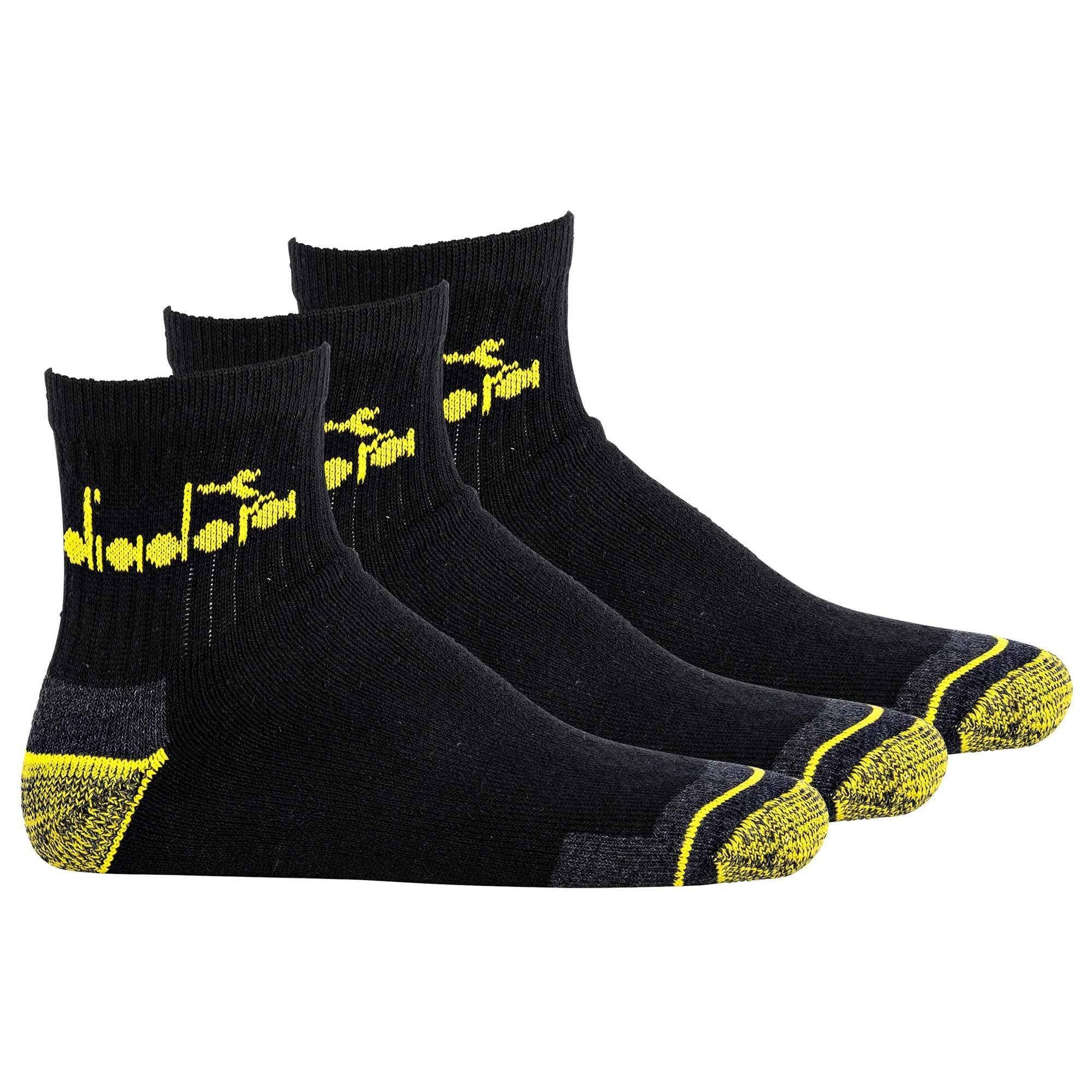 Socken Sportsocken Logo - Pack, Quarter, Herren Schwarz Diadora 3er