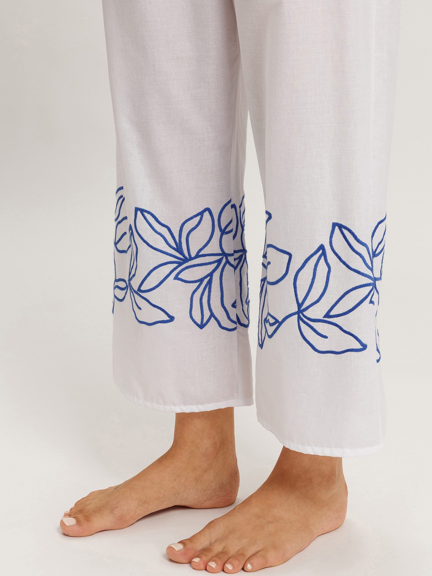 Hanro Pyjamahose Liz schlaf-hose pyjama schlafmode