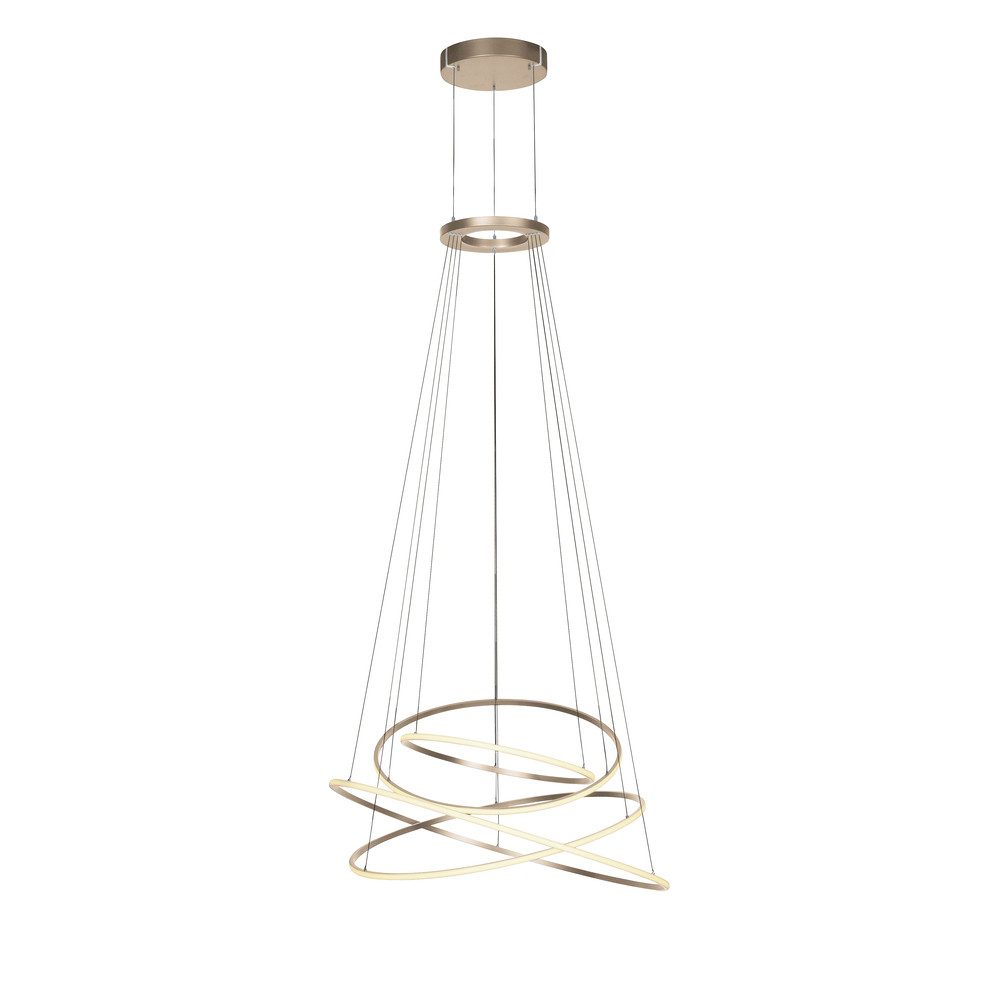 Paul Neuhaus LED Pendelleuchte Pendellampe PURE E-Flying Rings, Dimmfunktion, elektrisch höhenverstellbar, CCT, LED, warmweiß-kaltweiß, elektrisch höhenverstellbar dimmbar CCT