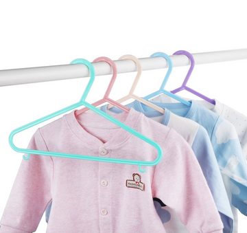 Homewit Kleiderbügel Babykleiderbügel 4mm Raumsparende Kinderkleiderbügel für Kleinkinder, (40-tlg), 28,5cm Breit, 4mm Dick, Bunt
