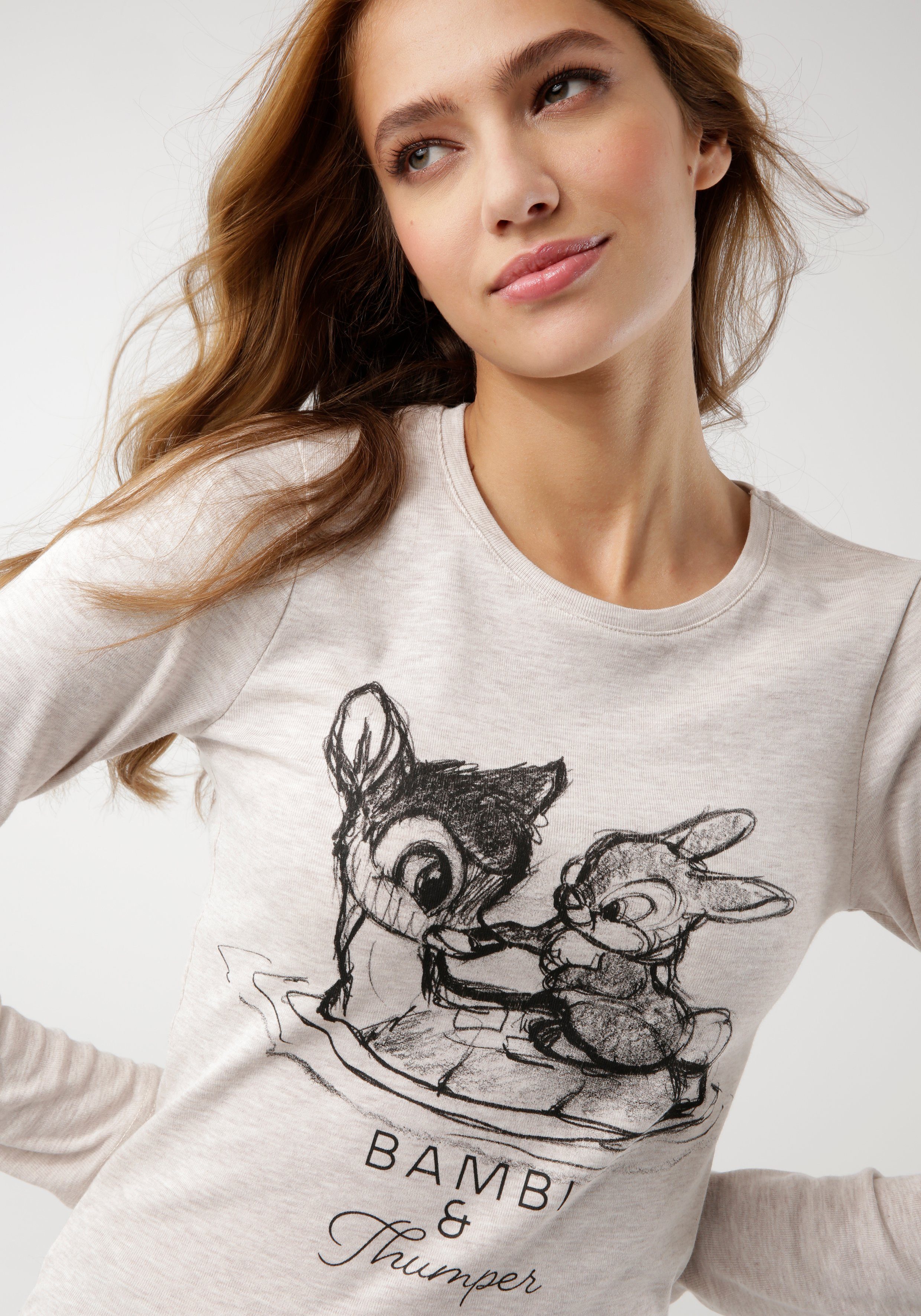 KangaROOS Langarmshirt Bambi & Klopfer mit Motiv-Druck