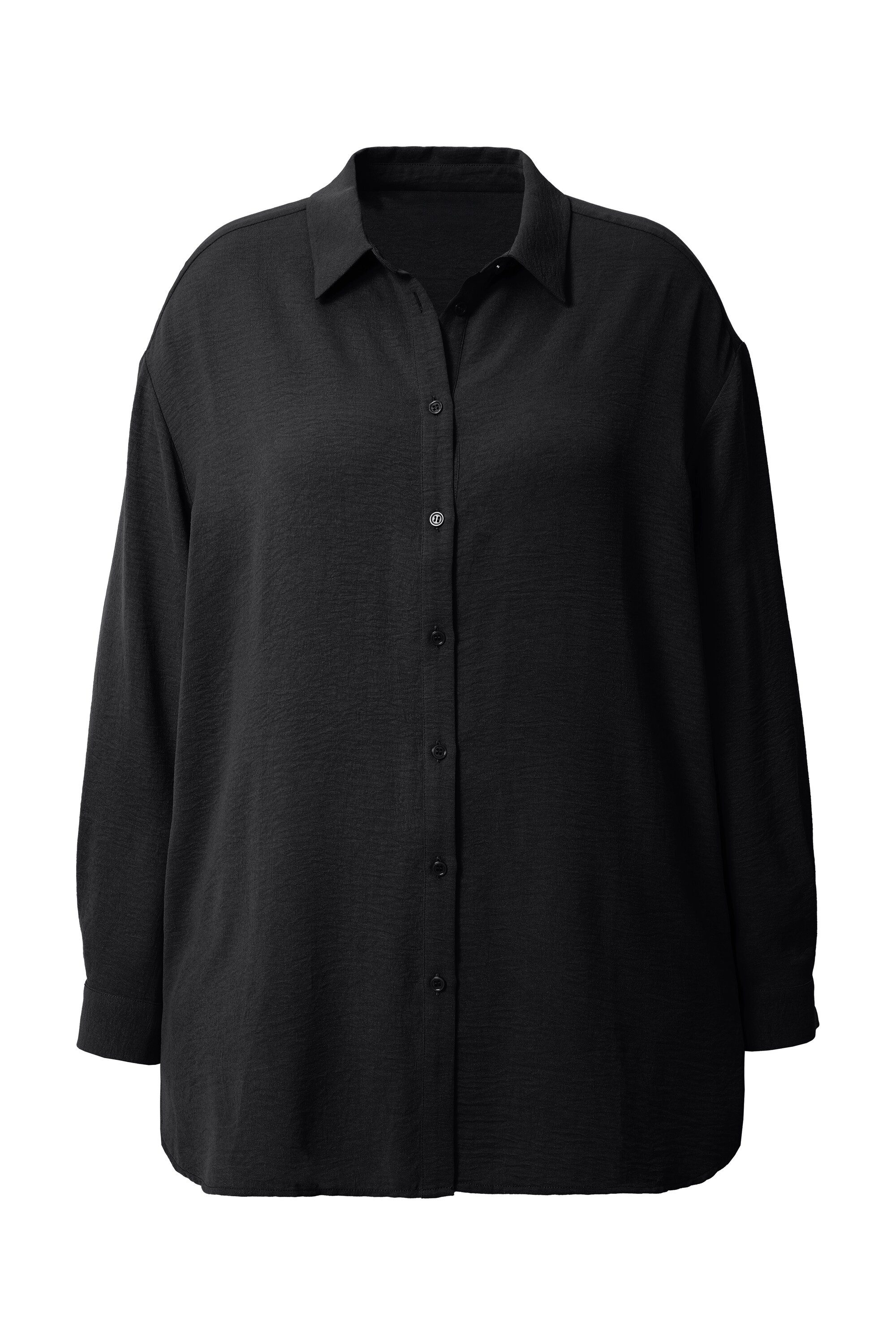 Studio Untold Hemdbluse Hemdbluse oversized Krepp Langarm