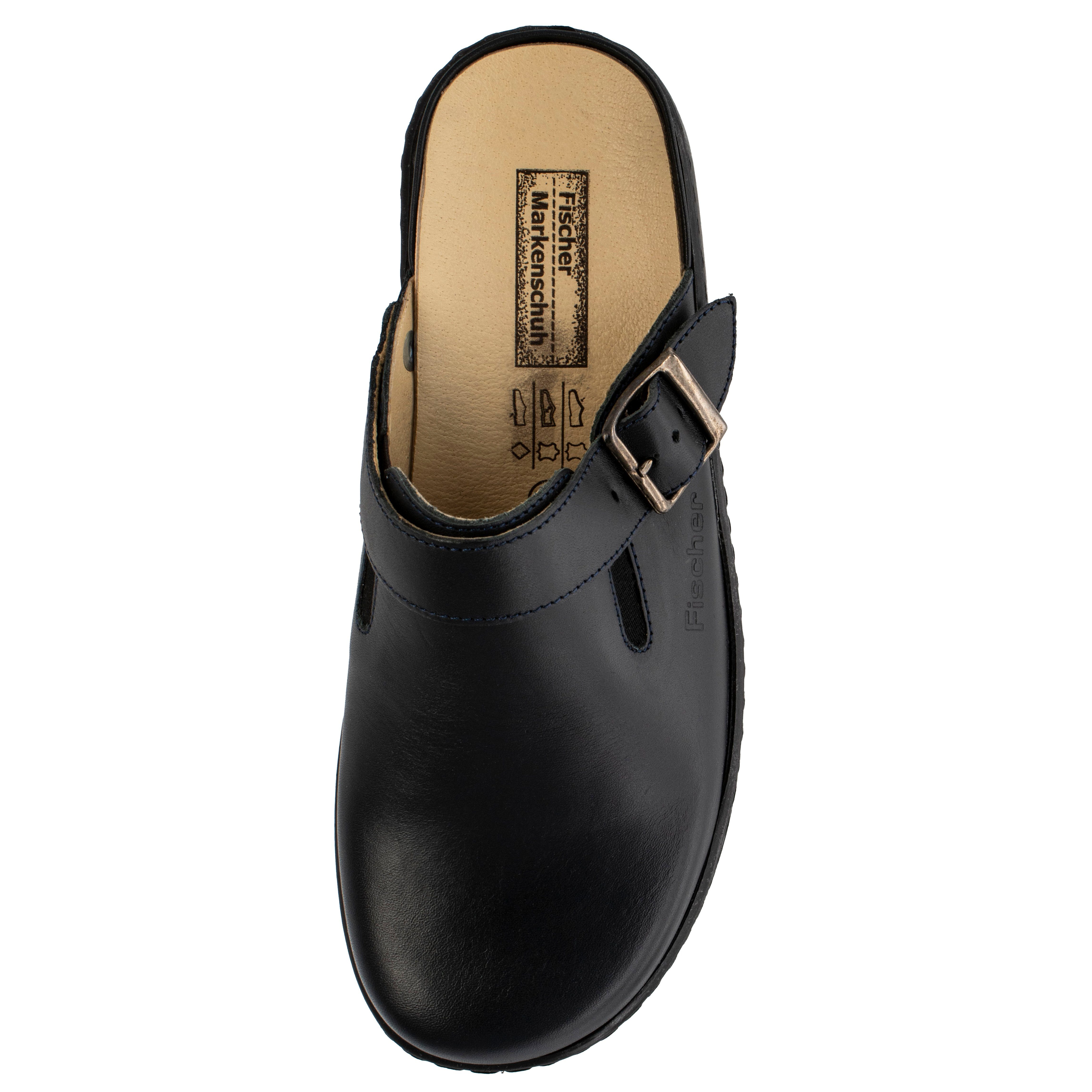 Fischer-Markenschuh Nancy Pantolette aus Nappaleder, Weite G, Ledereinlegesohle herausnehmbar