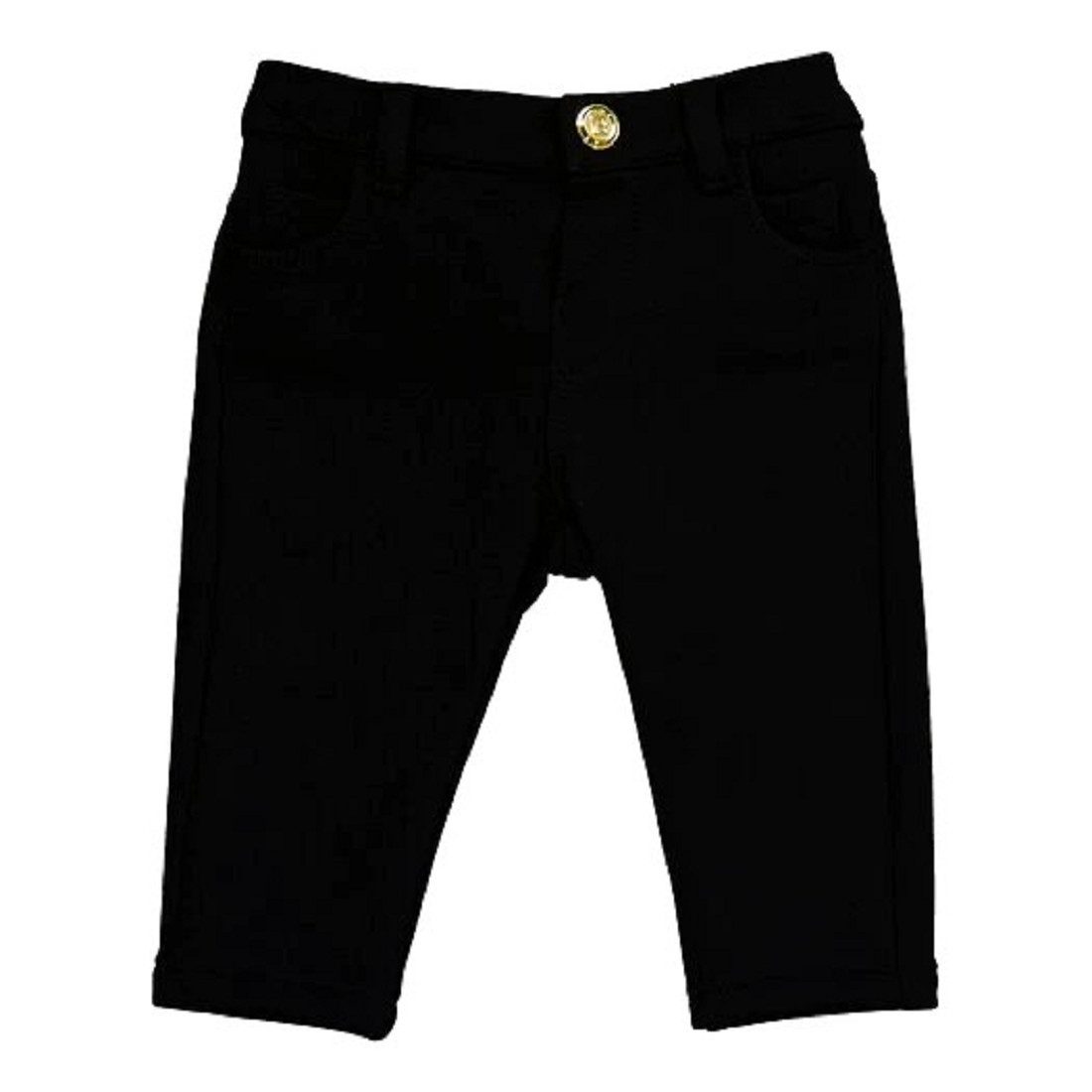 Balmain Paris 5-Pocket-Hose Balmain Kinder Hose, Balmain Paris Kinder Jungen Hose, Schwarz in Unifarbe