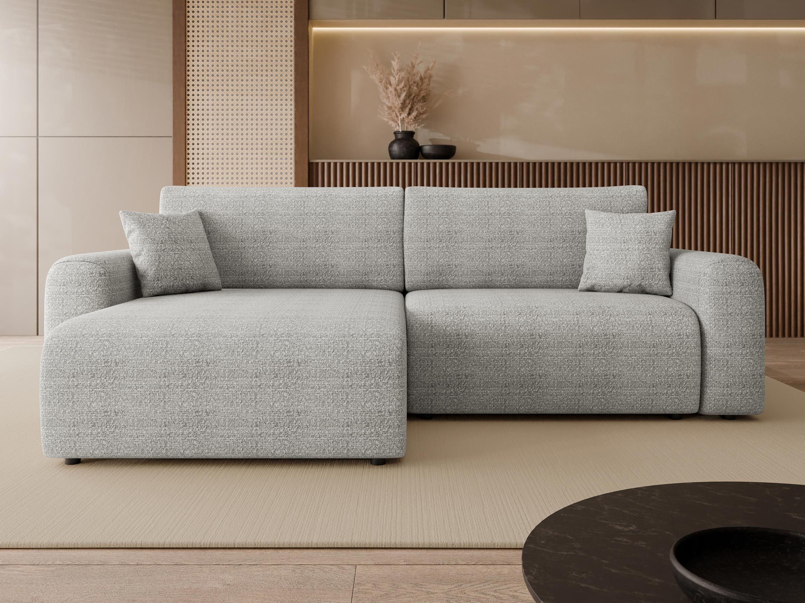 MIRJAN24 Ecksofa Floryn L, mit Schlaffunktion und Bettkasten, L-Form, 245x145x82 cm