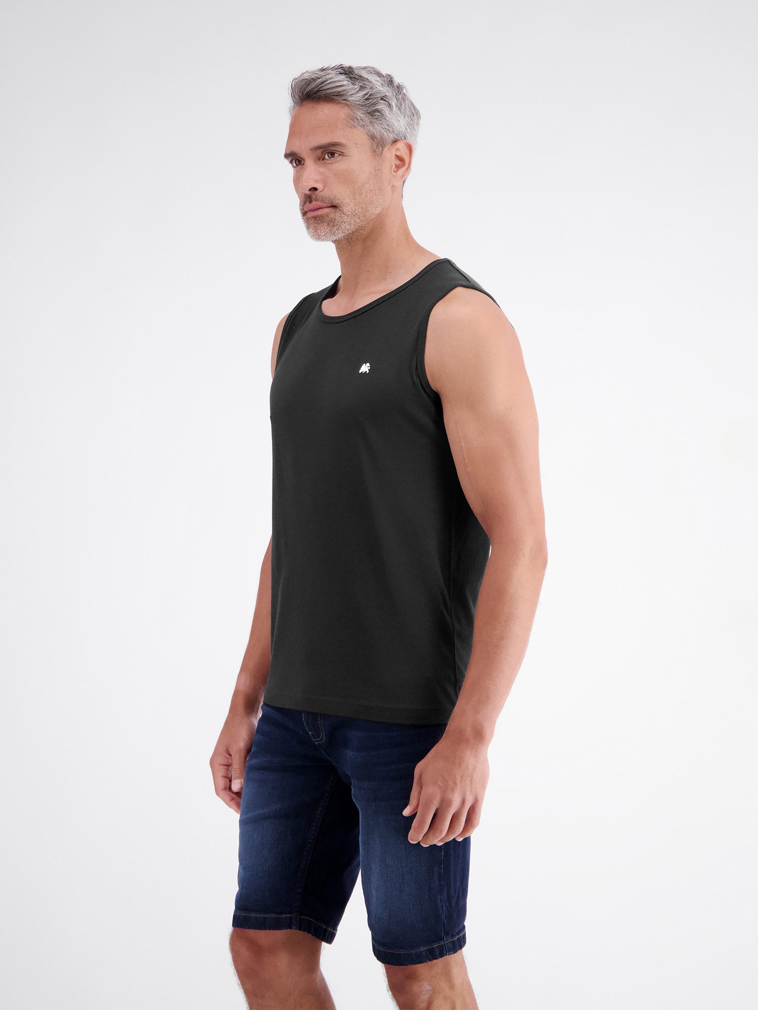 LERROS Muskelshirt Sportliches Tanktop aus Baumwolle mit Rundhalskragen